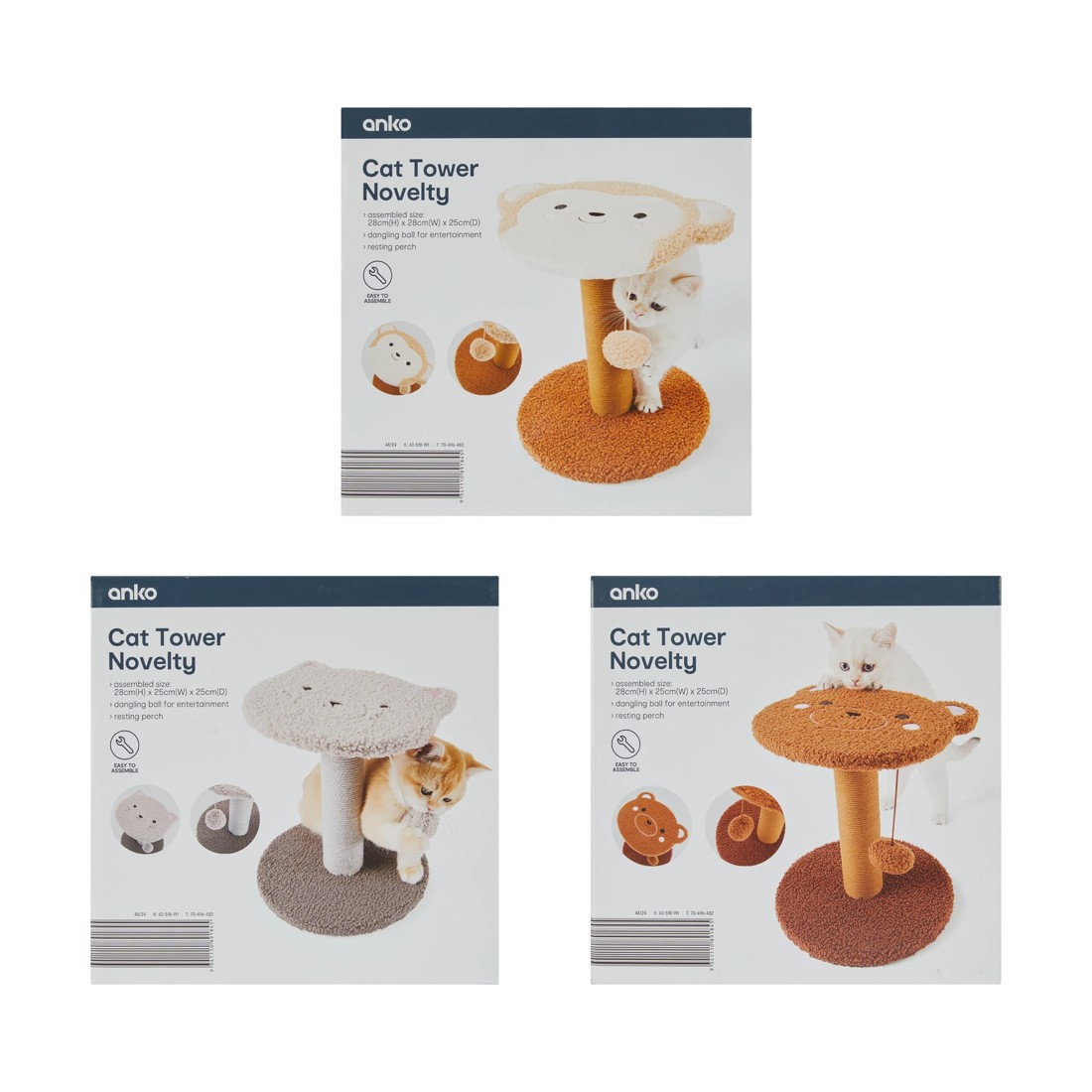 10 Cat Tower Novelty - Assorted, 10 of 10
