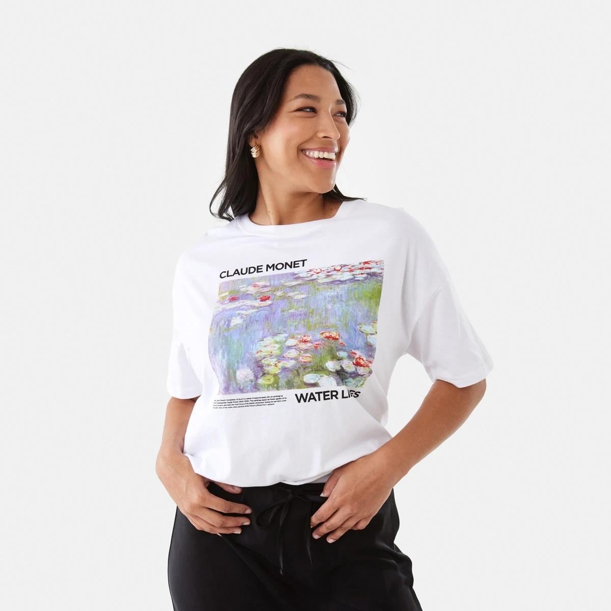 1 Short Sleeve Claude Monet License T-shirt Monet, 1 of 9
