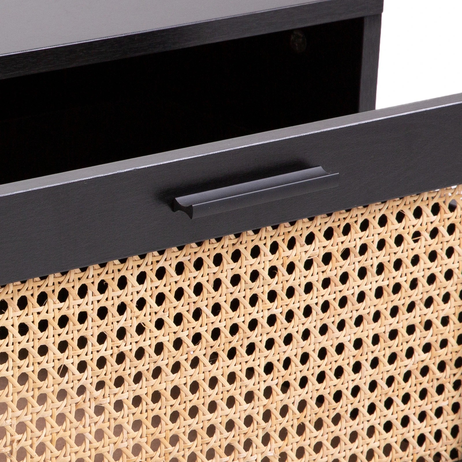 9 Casa Decor Tulum Rattan Coffee Table Storage Drawer Furniture Wooden Black - Black, 9 of 10