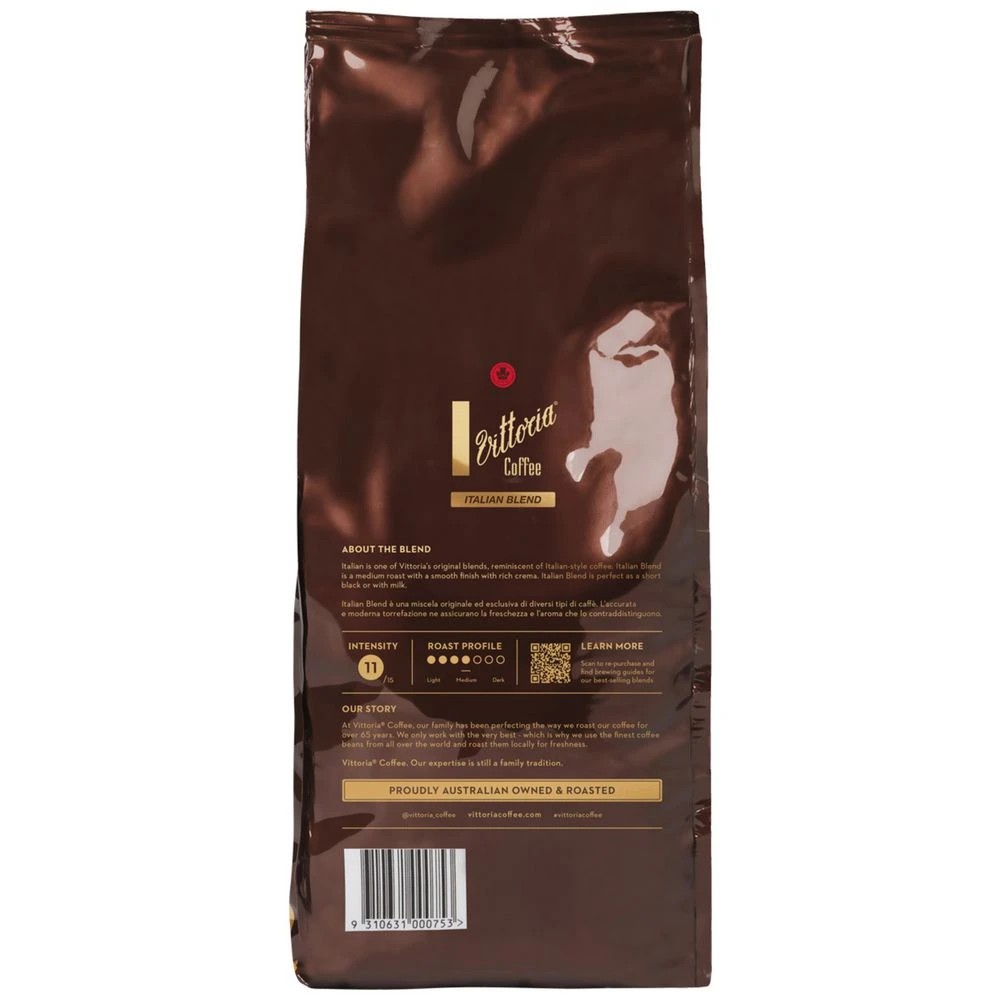 3 Vittoria Coffee Beans Italian Blend 1kg, 3 of 3