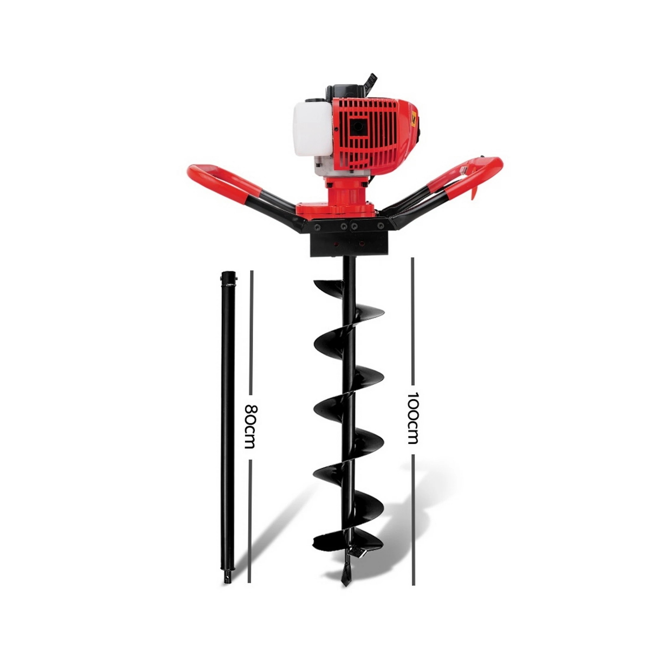 2 Giantz Post Hole Digger 200mm Petrol Drill Extension Bits Auger - Multi, 2 of 4