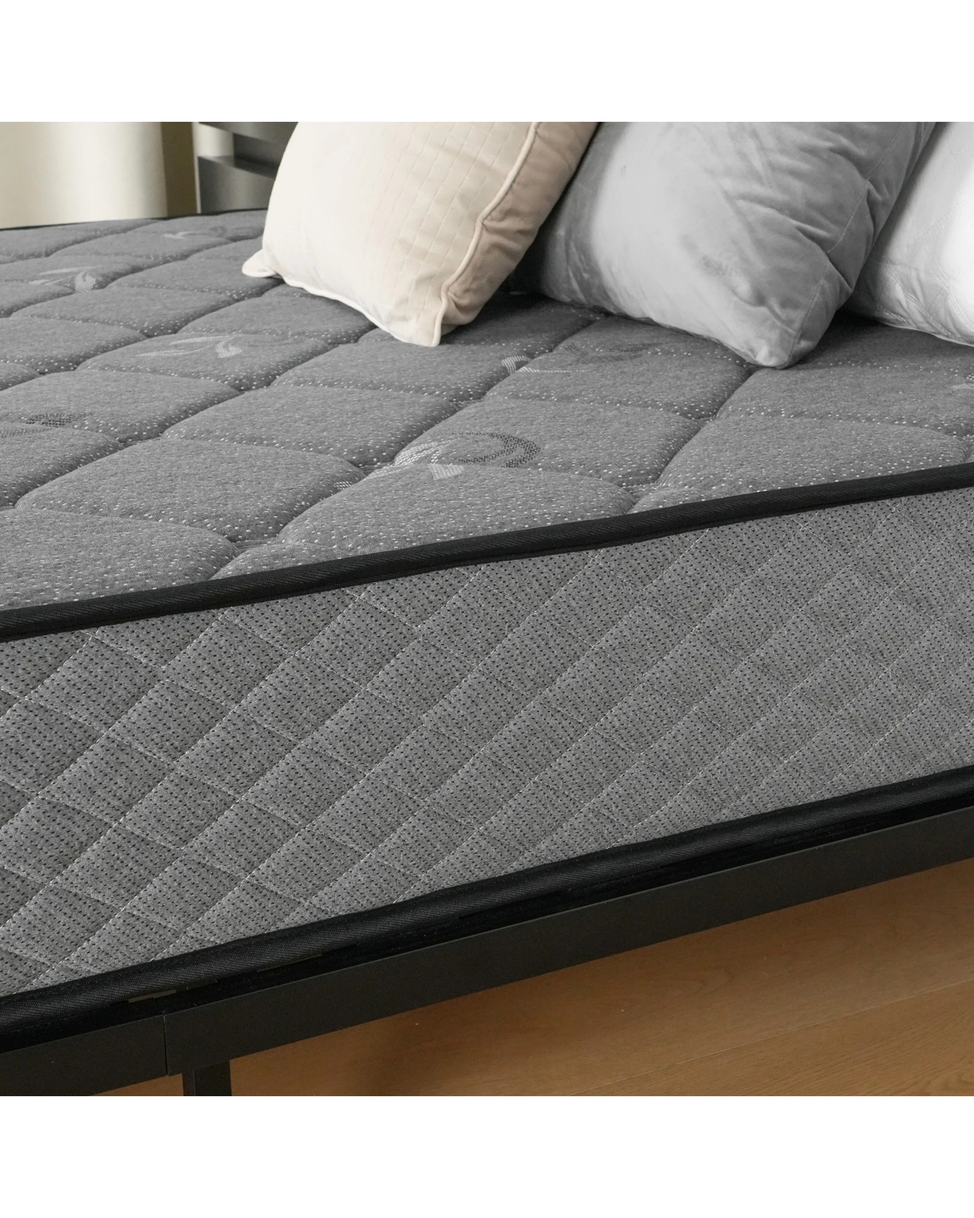 6 Advwin Double Size Mattress Pocket Springs Memory Foam Bed - Grey, 6 of 7