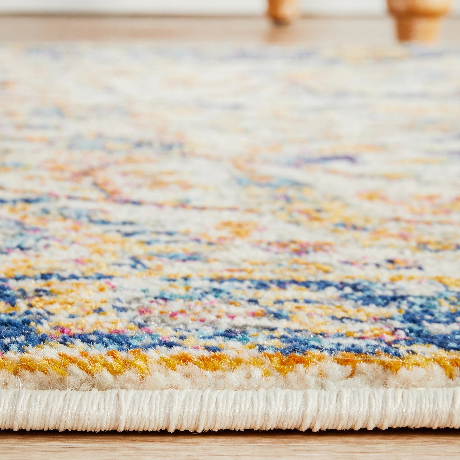 7 Common Ground Rugs Encore 255 500x80cm Runner - Extra Large Pet Friendly Rug - White, 7 of 8