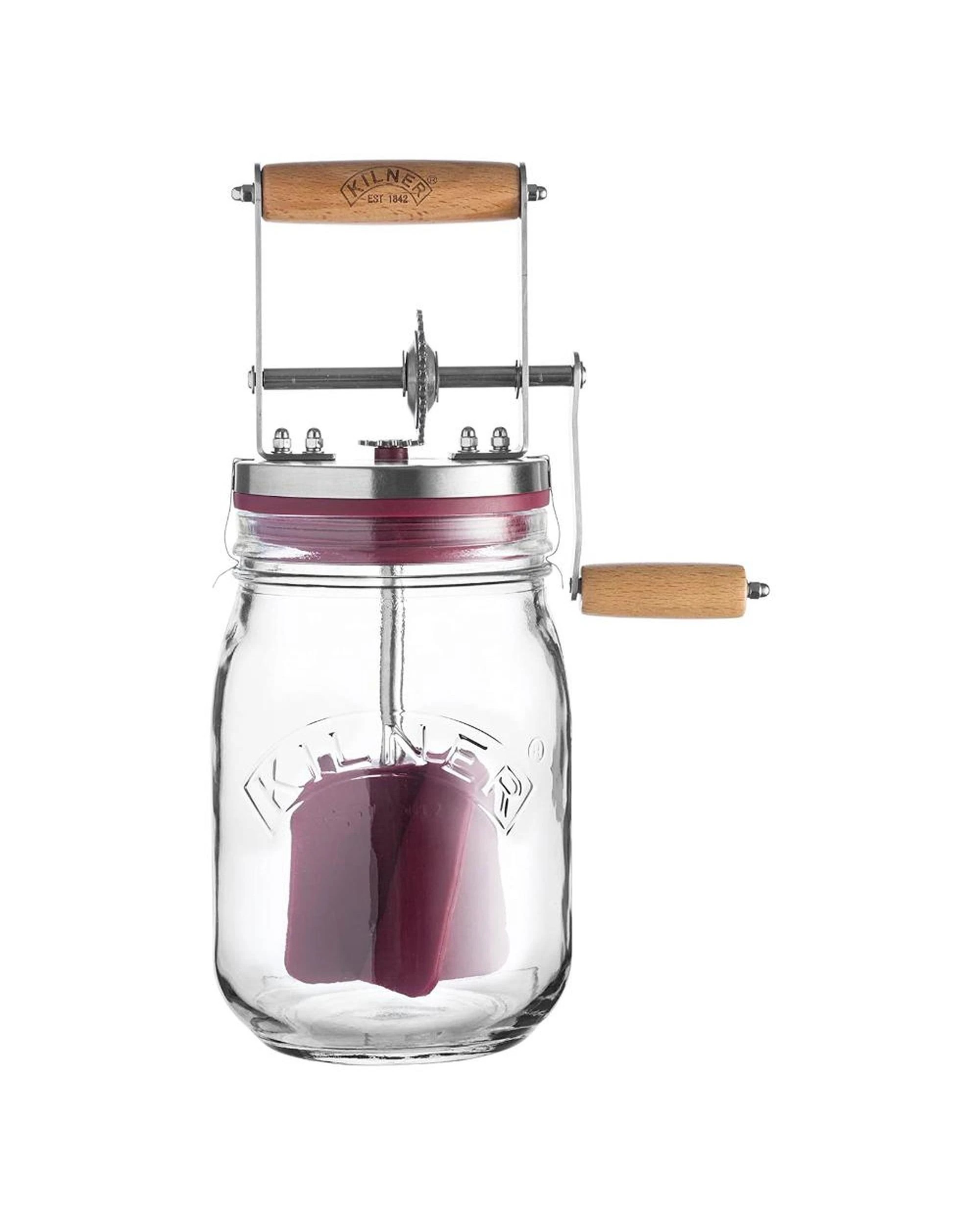 2 Kilner Butter Churner Glass Jar Manual  Butter Paddles  Butter Crock, 2 of 10