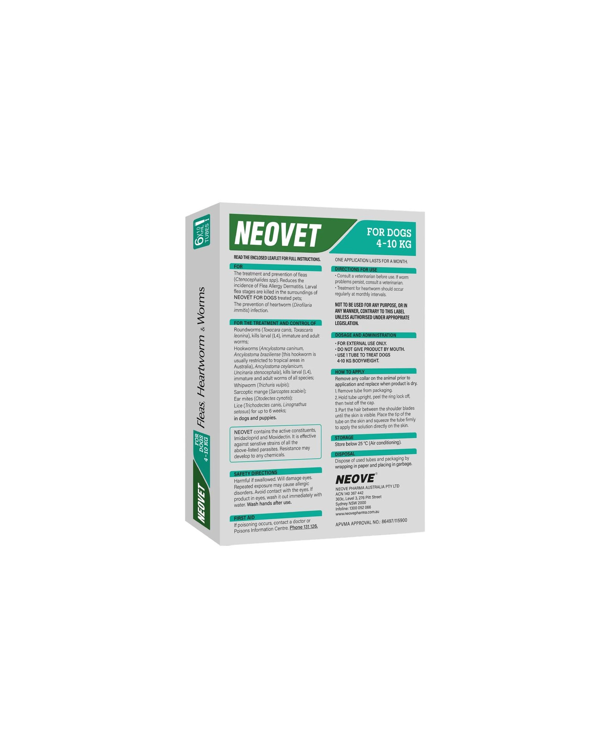 2 Neovet for Dogs 4 to 10 Kg AQUA 6 Pack, 2 of 9