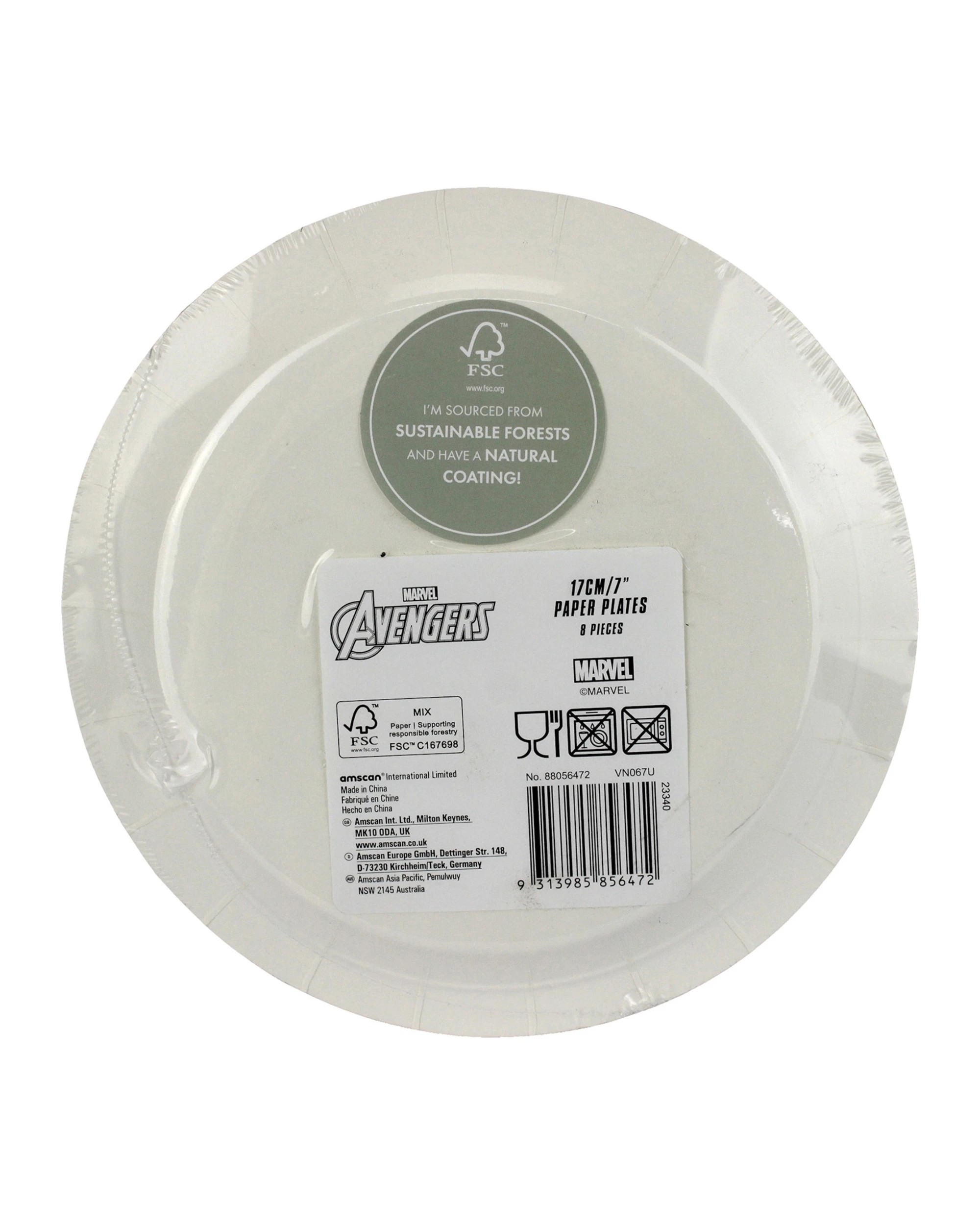 2 Amscan Marvel Avengers Powers Unite Small Paper Plates Pack of 8 - Multi, 2 of 2
