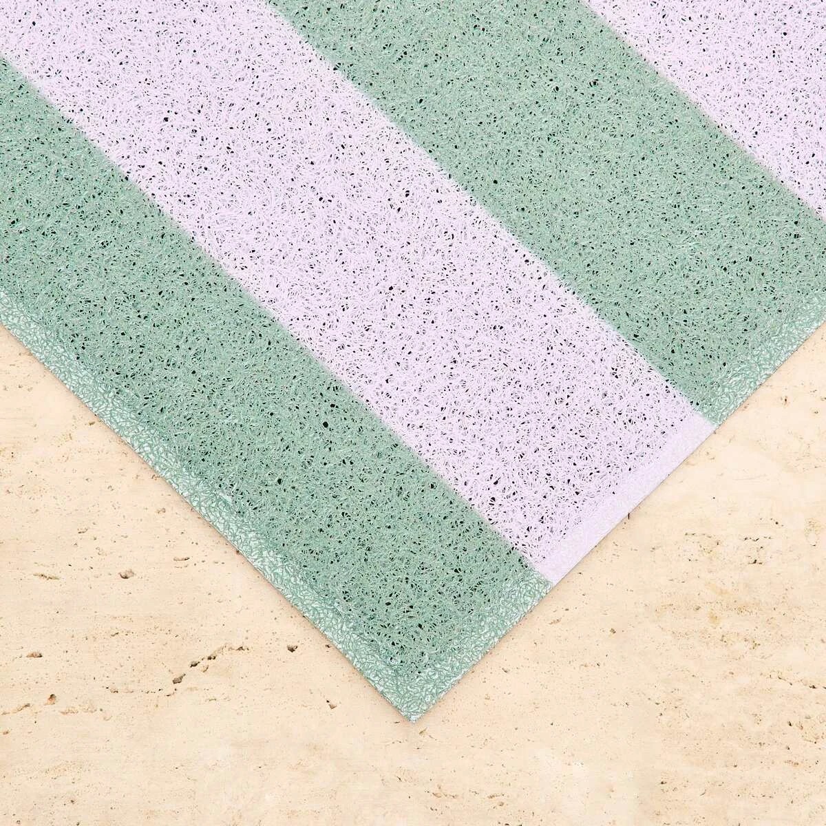 2 Dirt Grip Door Mat - Green and Lilac - 80cm x 50cm, 2 of 5