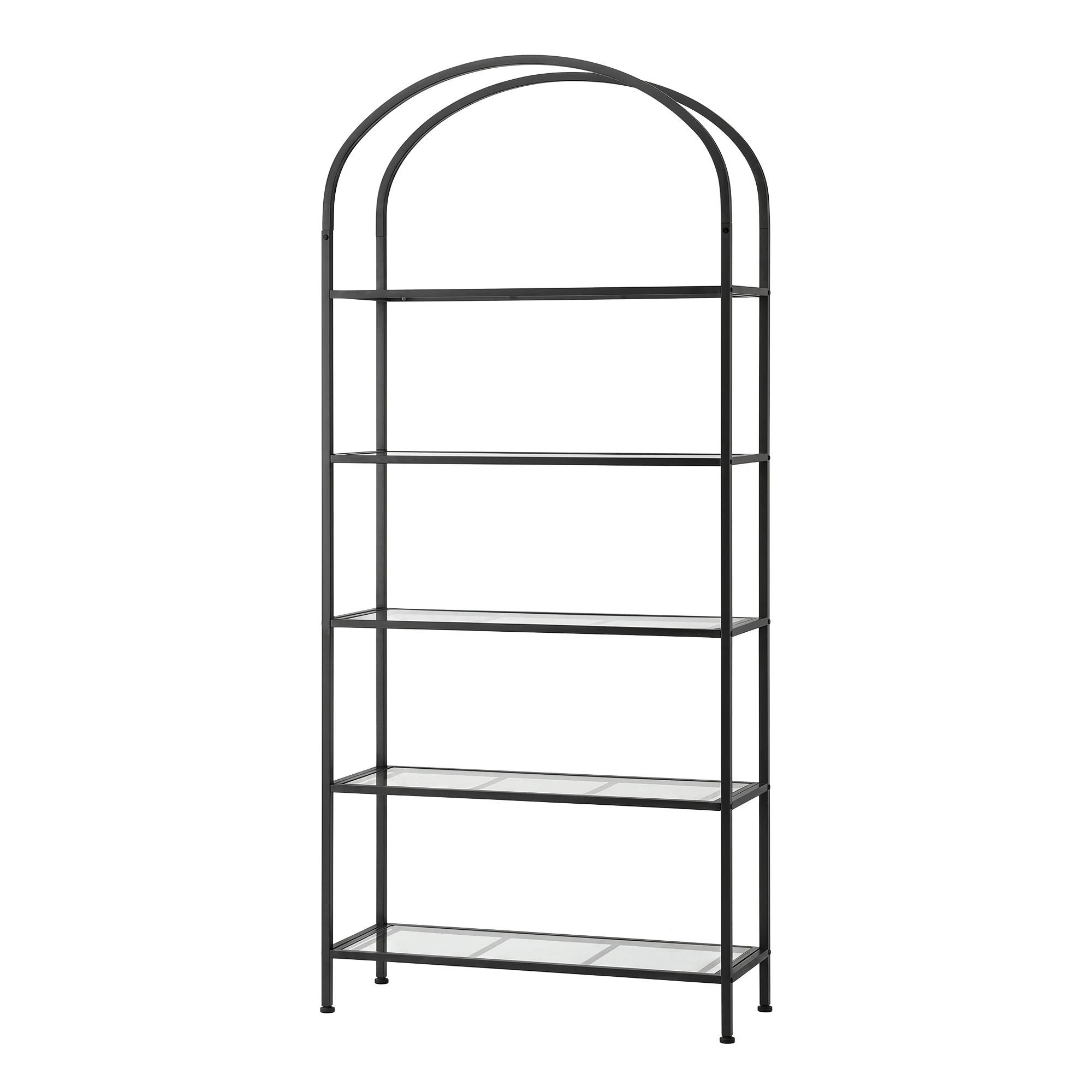 1 Artiss 5 Tiers Bookshelf Industrial Etagere Bookcase Display Shelf - Black, 1 of 8