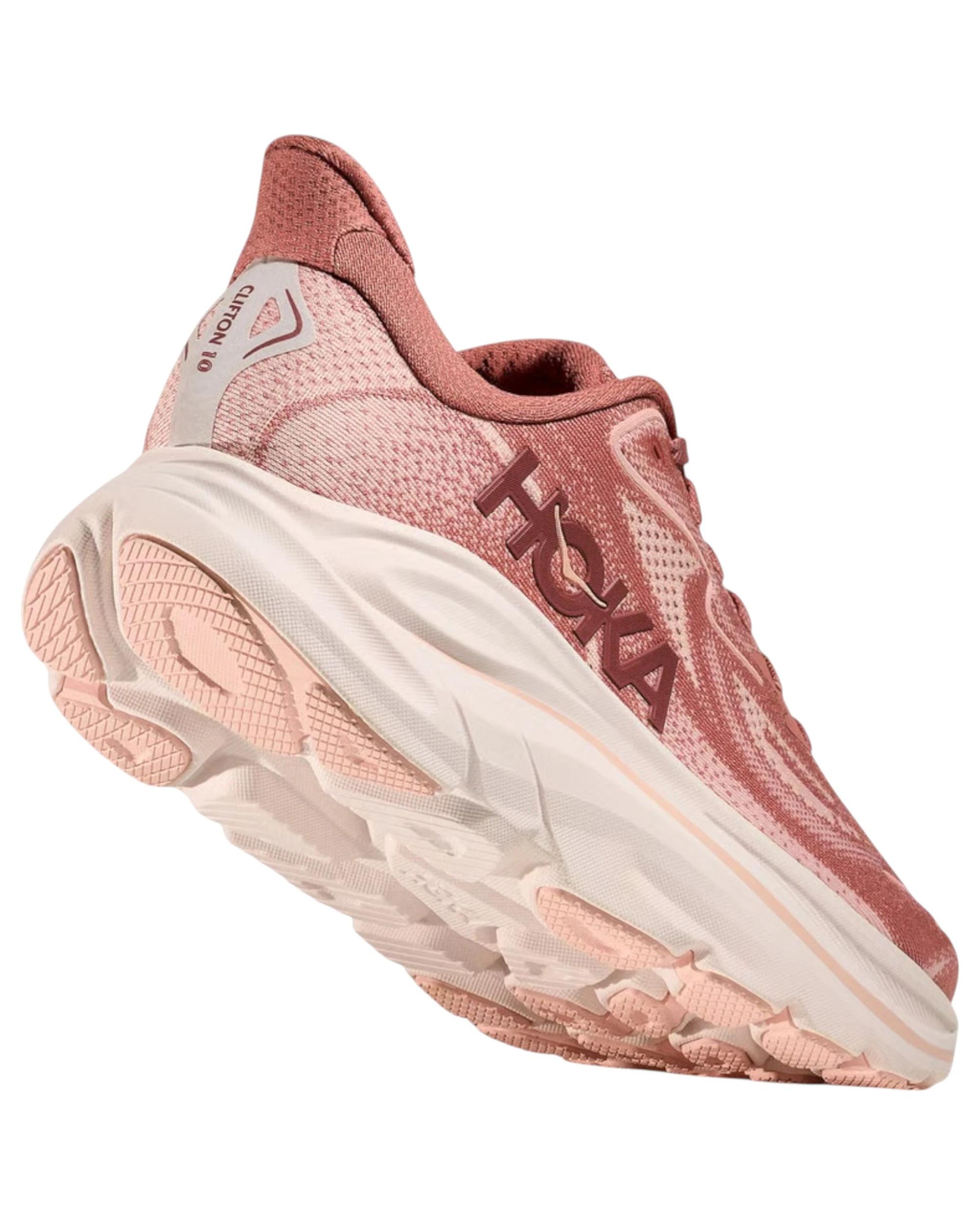 3 Hoka Womens Clifton 10 Athletic Running Shoes BLUSH ROSE, 3 of 8