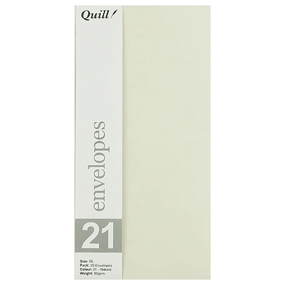 4 Quill DL Envelopes Natural 25 Pack, 4 of 4