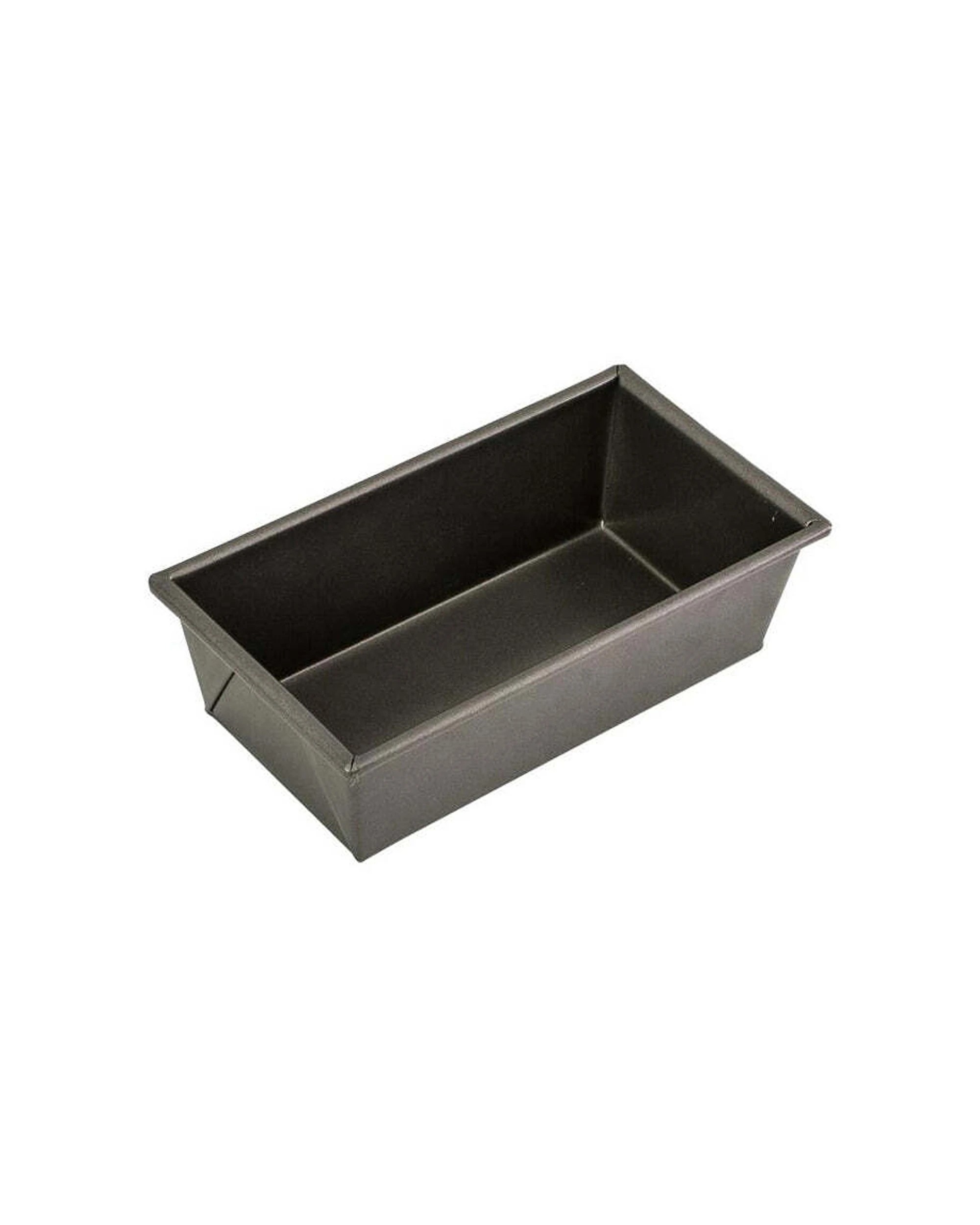 3 Bakemaster Box-sided Carbon Steel Non-stick Loaf Pan 21x11cm Oven Safe 260c - Black, 3 of 3