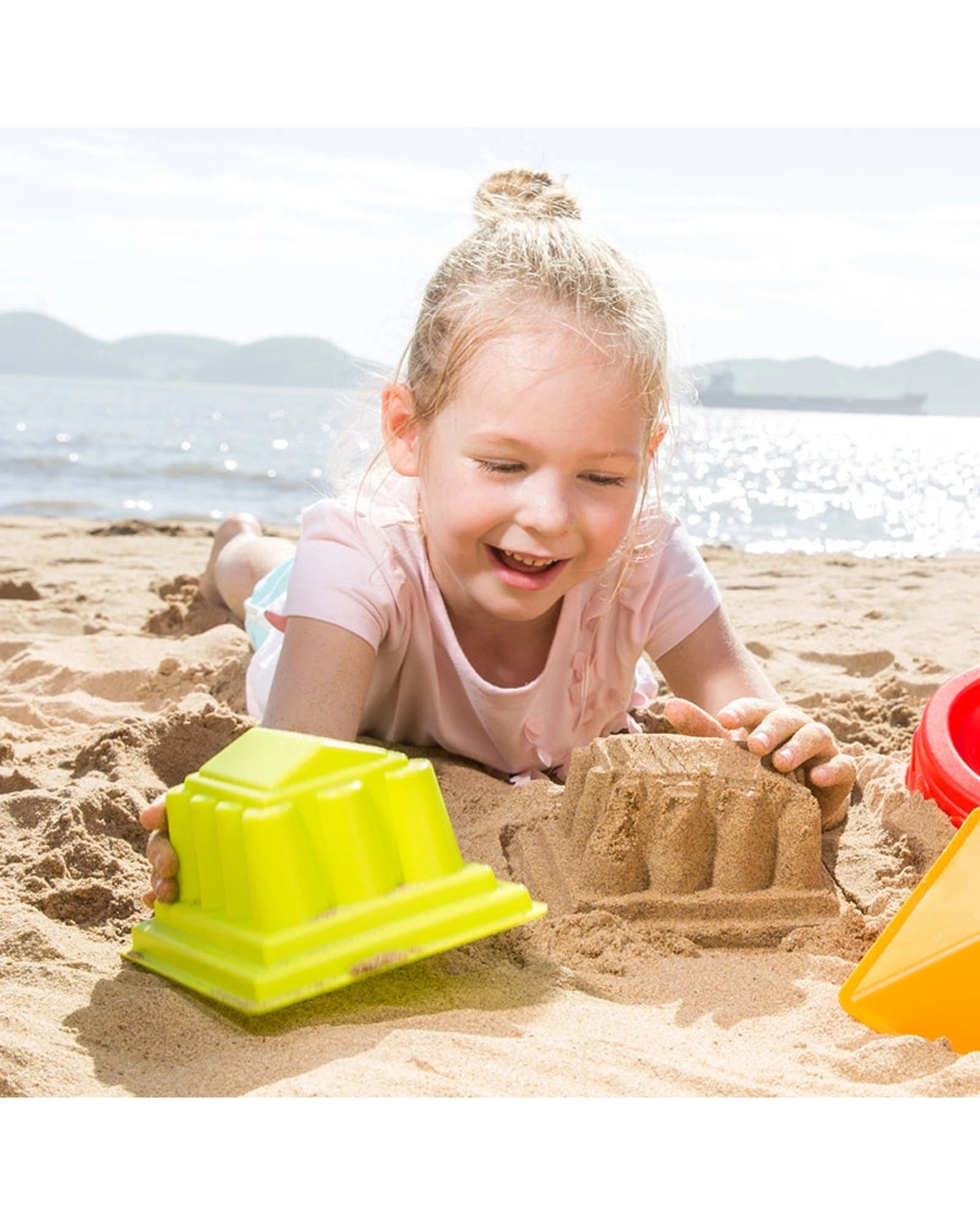 3 Hape Parthenon Building Sandpit Mould Educational Kids Beach Toy - Green, 3 of 3