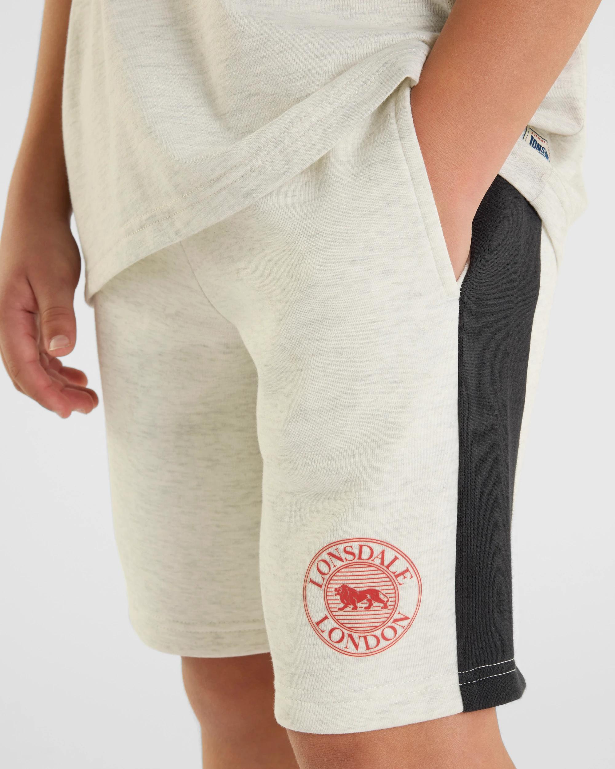 5 Varsity Shorts - Lonsdale London OATMEAL MARLE, 5 of 5