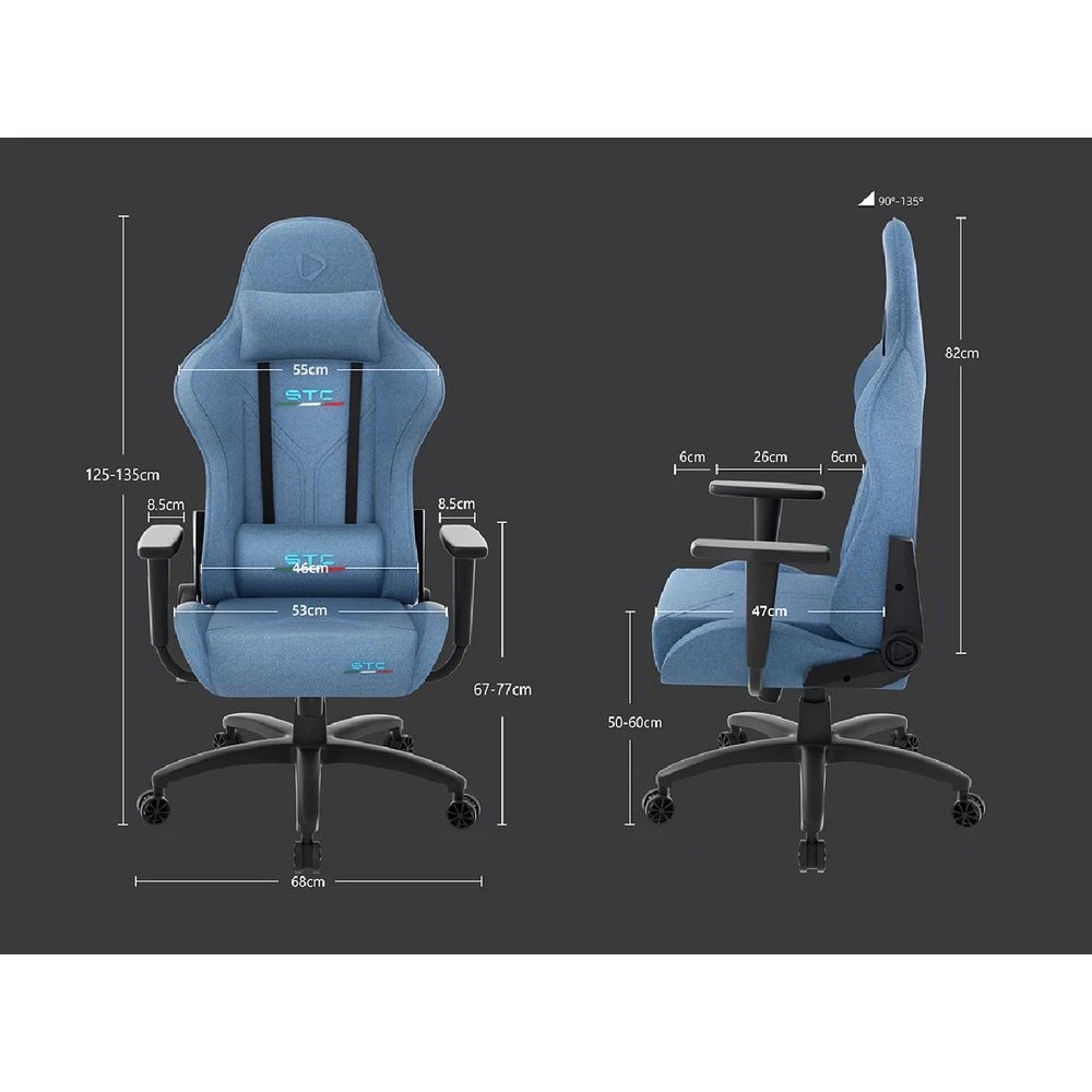 7 ONEX STC Tribute Fabric Gaming Chair Cowboy Gaming Chairs, 7 of 10