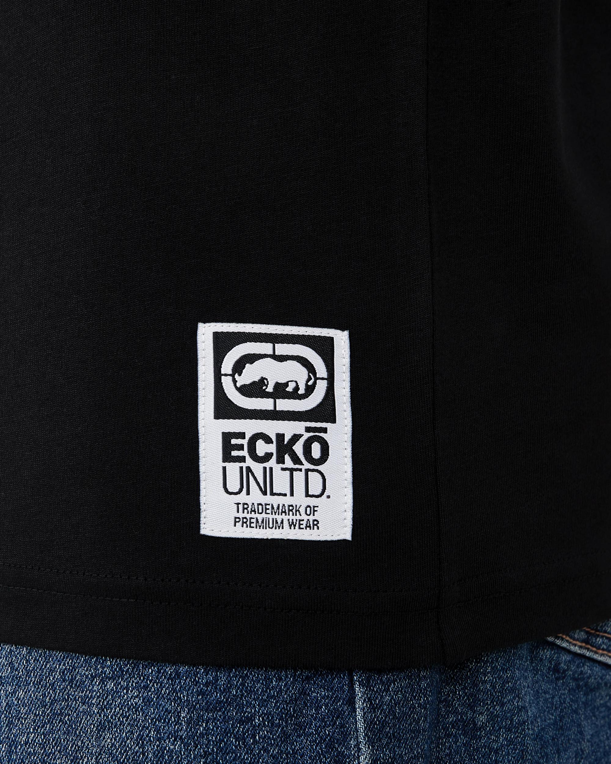 7 Ecko License Longline T-shirt Black, 7 of 7