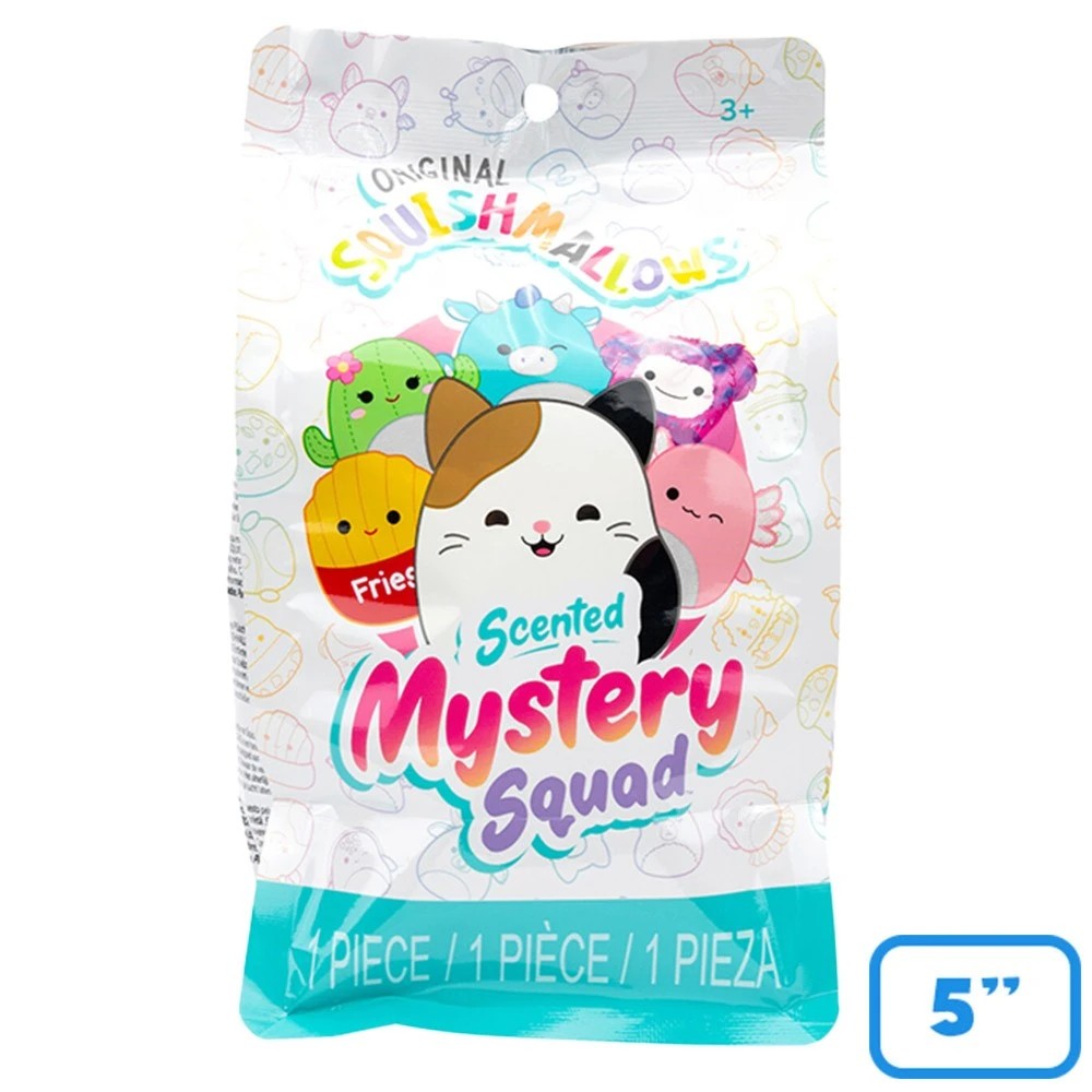 3 Squishmallows Scented Mystery Squad 5" Plush Blind Bag (Single Bag) - Multi, 3 of 5