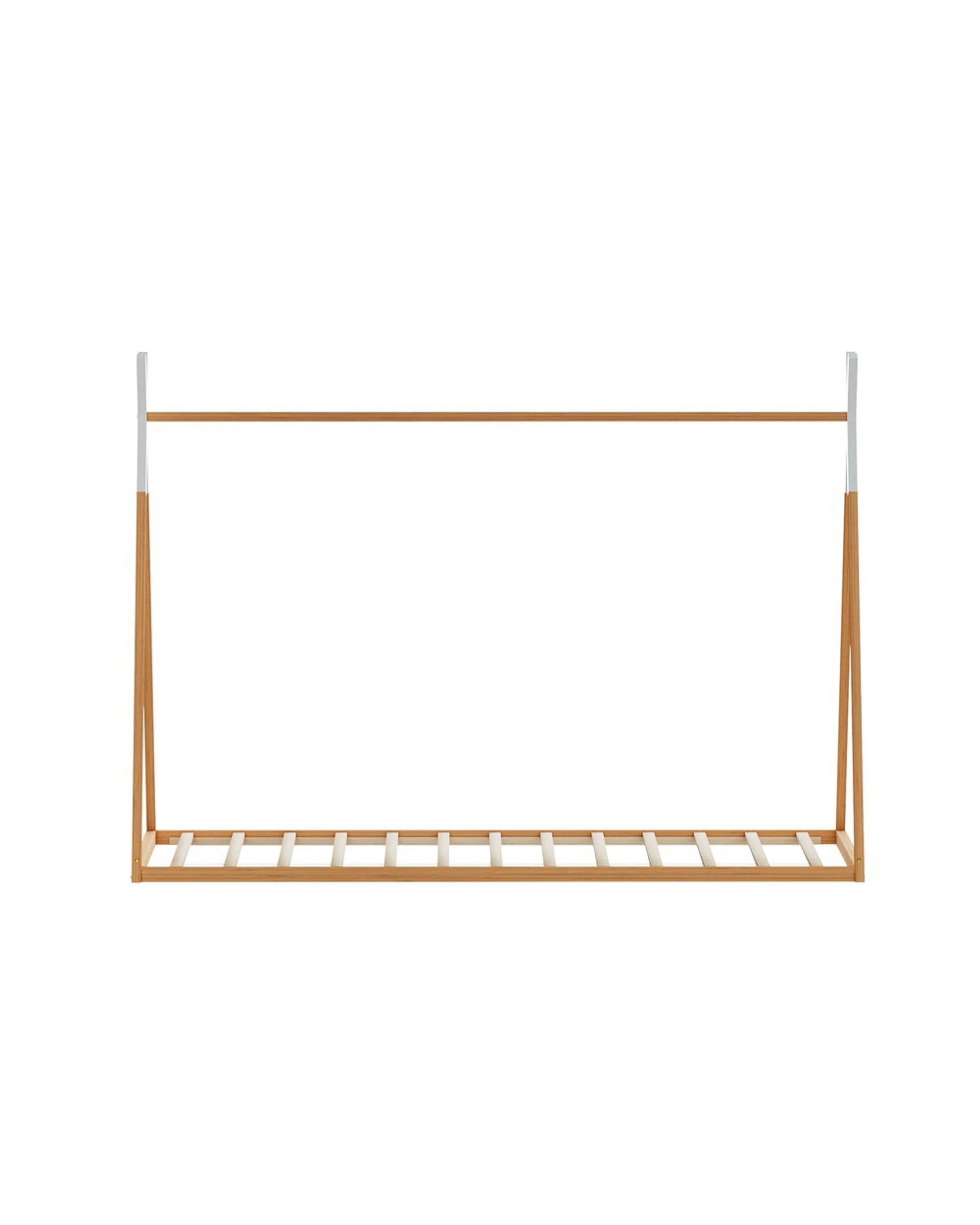 3 Artiss Bed Frame Wooden Kids House Single Frame
 - Brown, 3 of 3