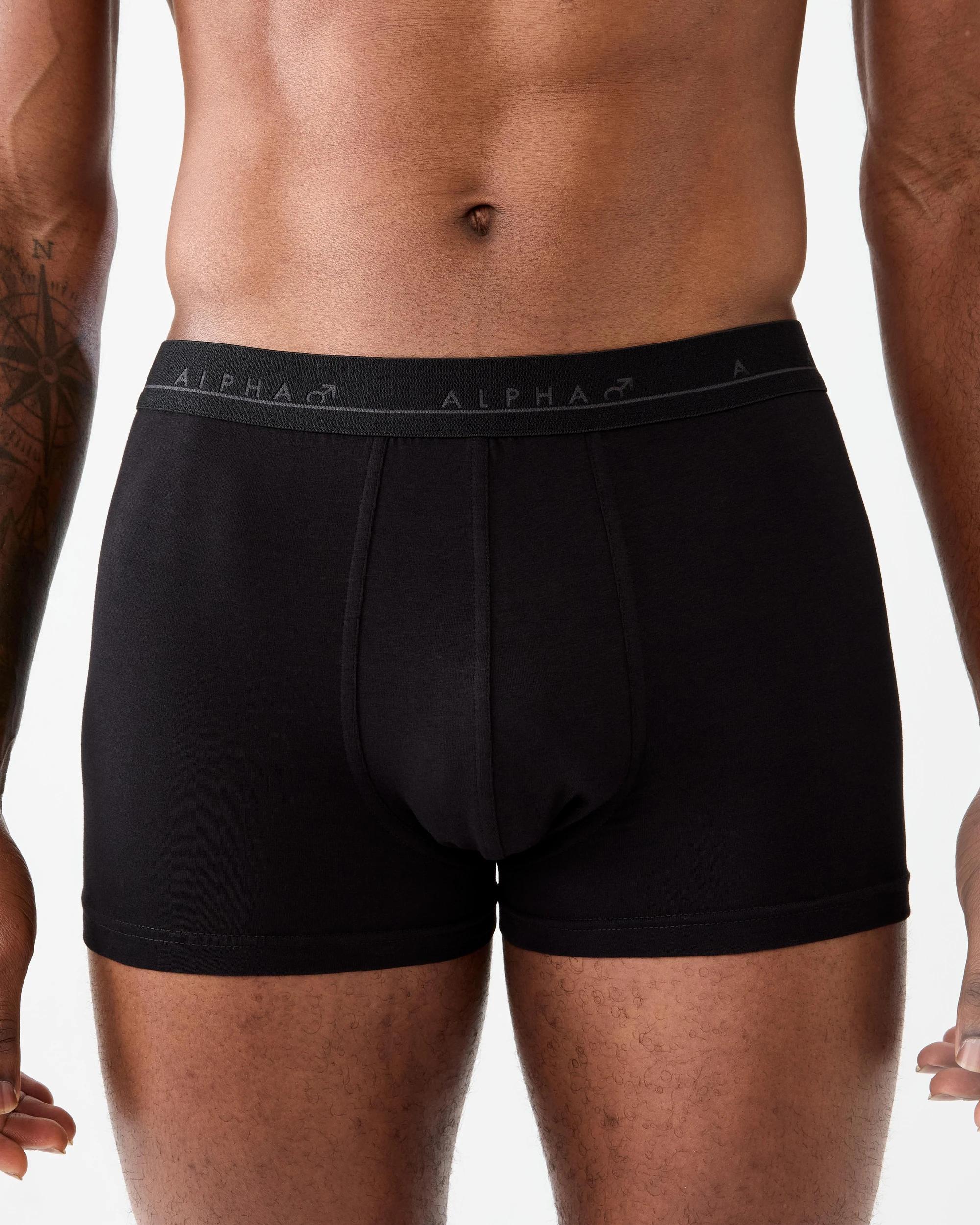 5 5 Pack Plain Trunks Black, 5 of 10