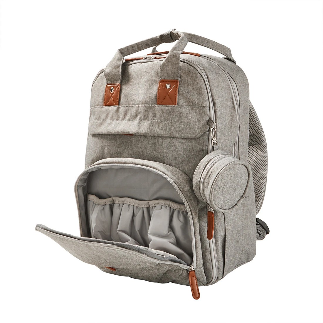 4 Nappy Backpack Set - Grey, 4 of 8