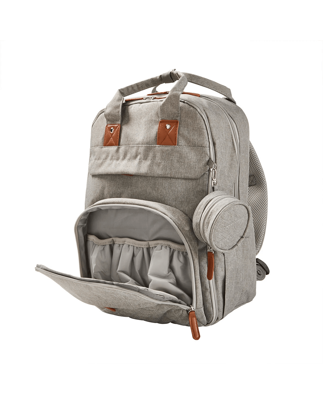 4 Nappy Backpack Set - Grey, 4 of 8