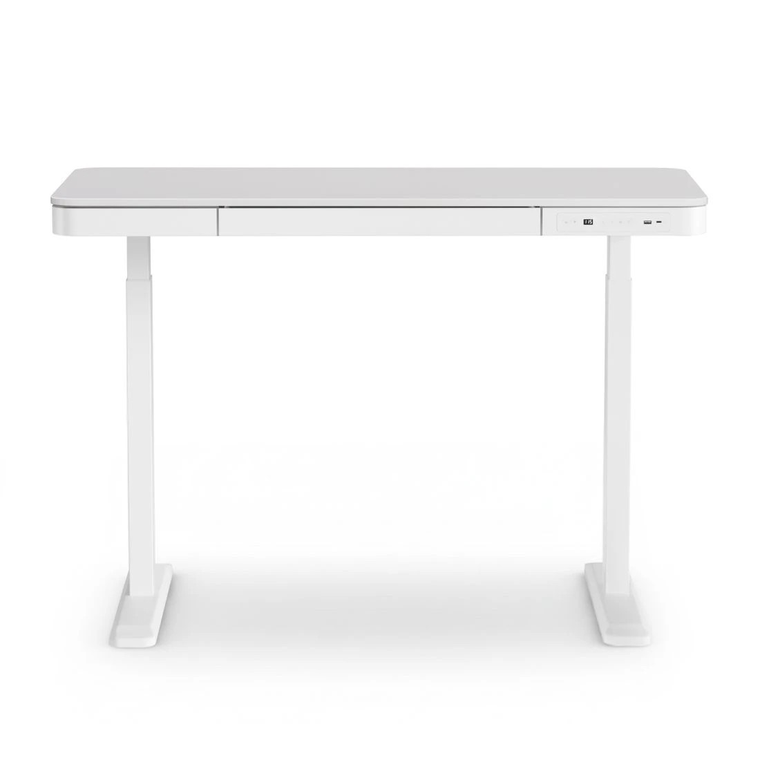 3 Artiss Standing Desk Motorised Electric Desks Drawer 120CM - White, 3 of 6