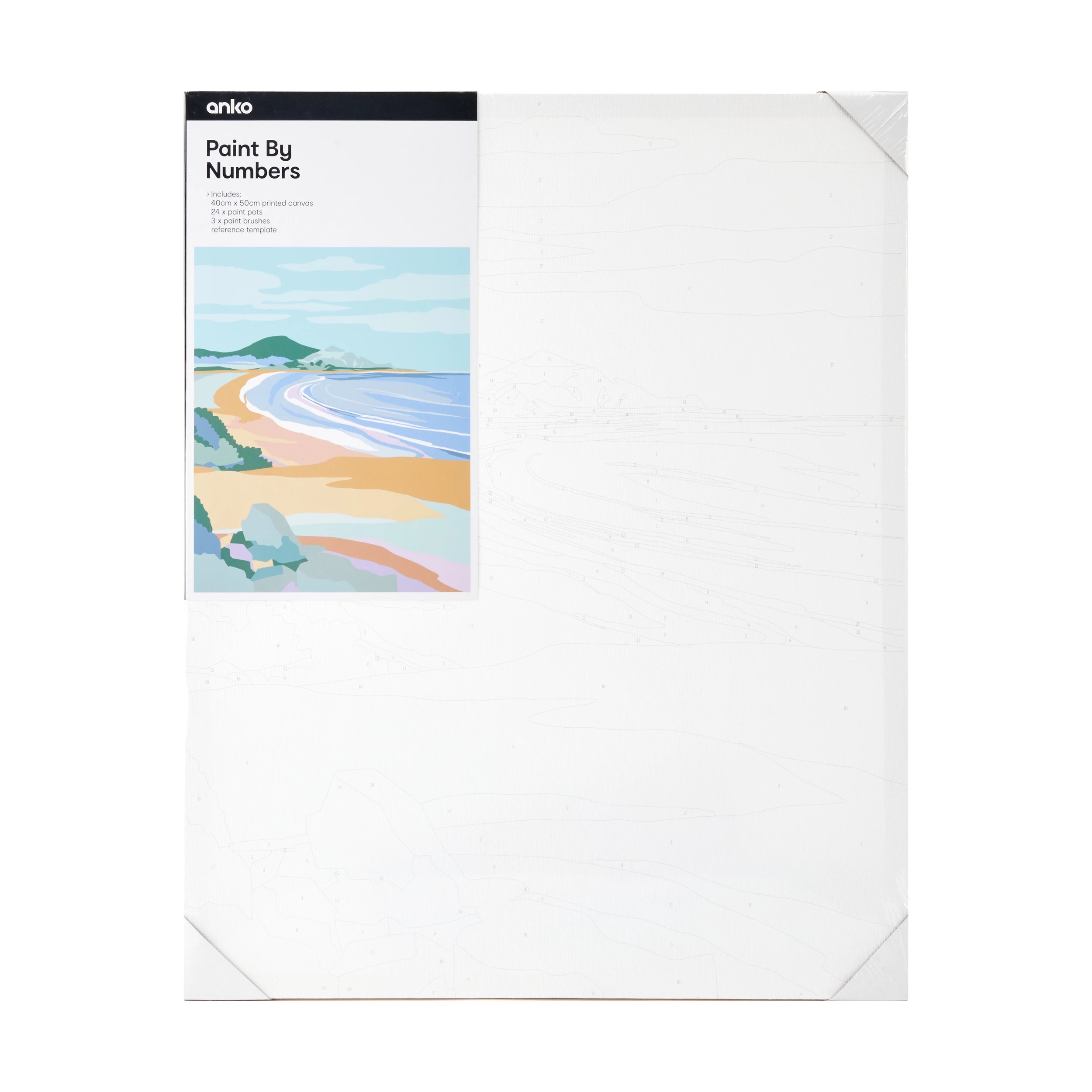 1 Paint by Numbers - Beachscape, 1 of 3