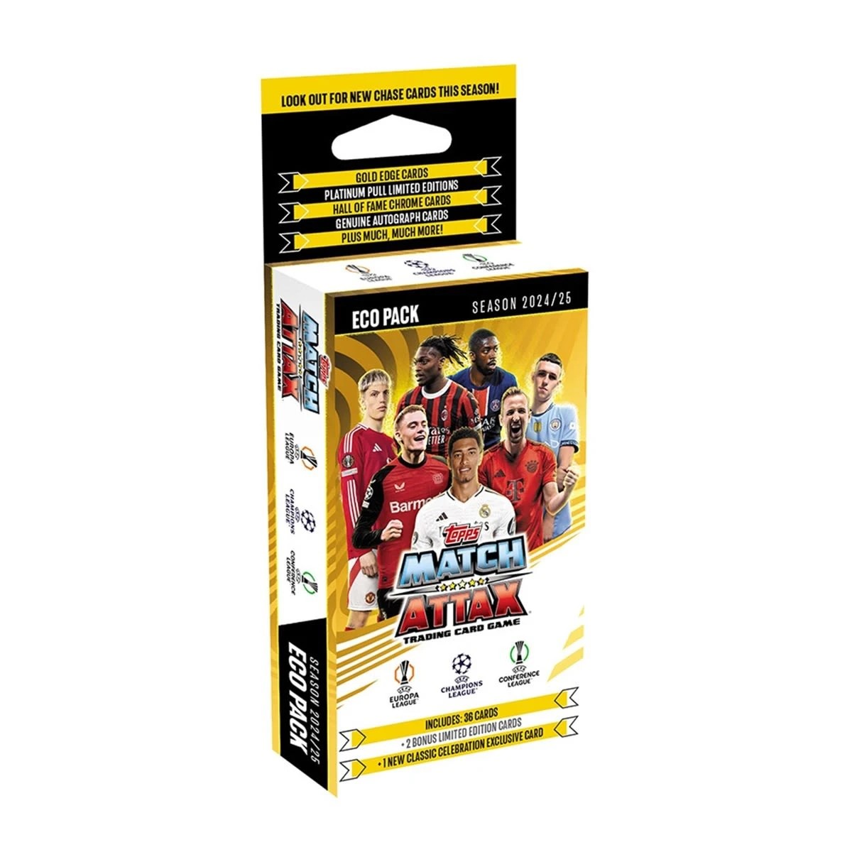 1 Topps Match Attax UEFA Champions League 2024/2025 Edition Trading Card Game Hanger Box