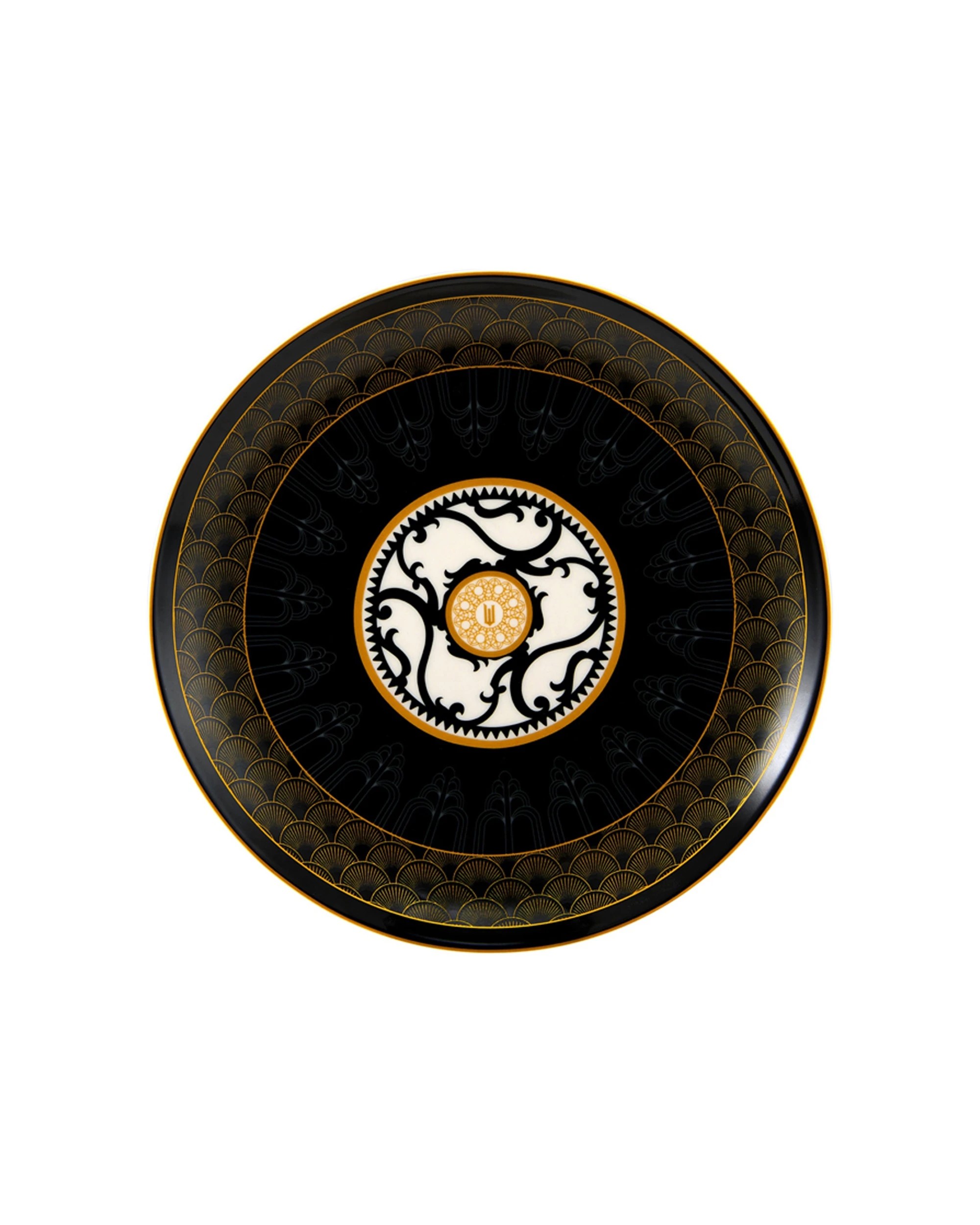 1 Maxwell & Williams Wicked Magical Coupe Side Plate 19cm Welcome To Oz Porcelain Dinnerware - Black, 1 of 3