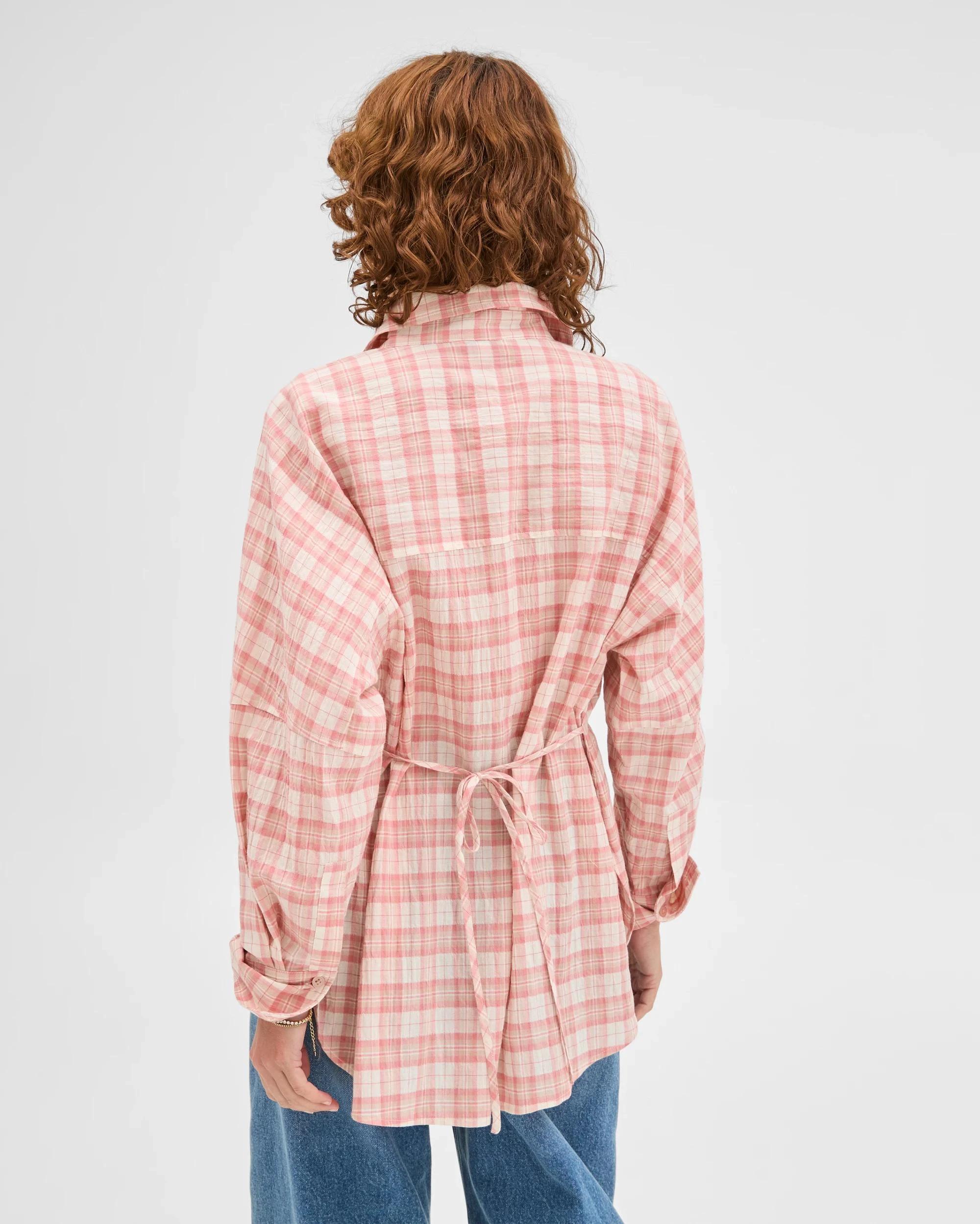 7 Target Woman Australian Cotton Check Shirt ELDERBERRY CHECK, 7 of 7