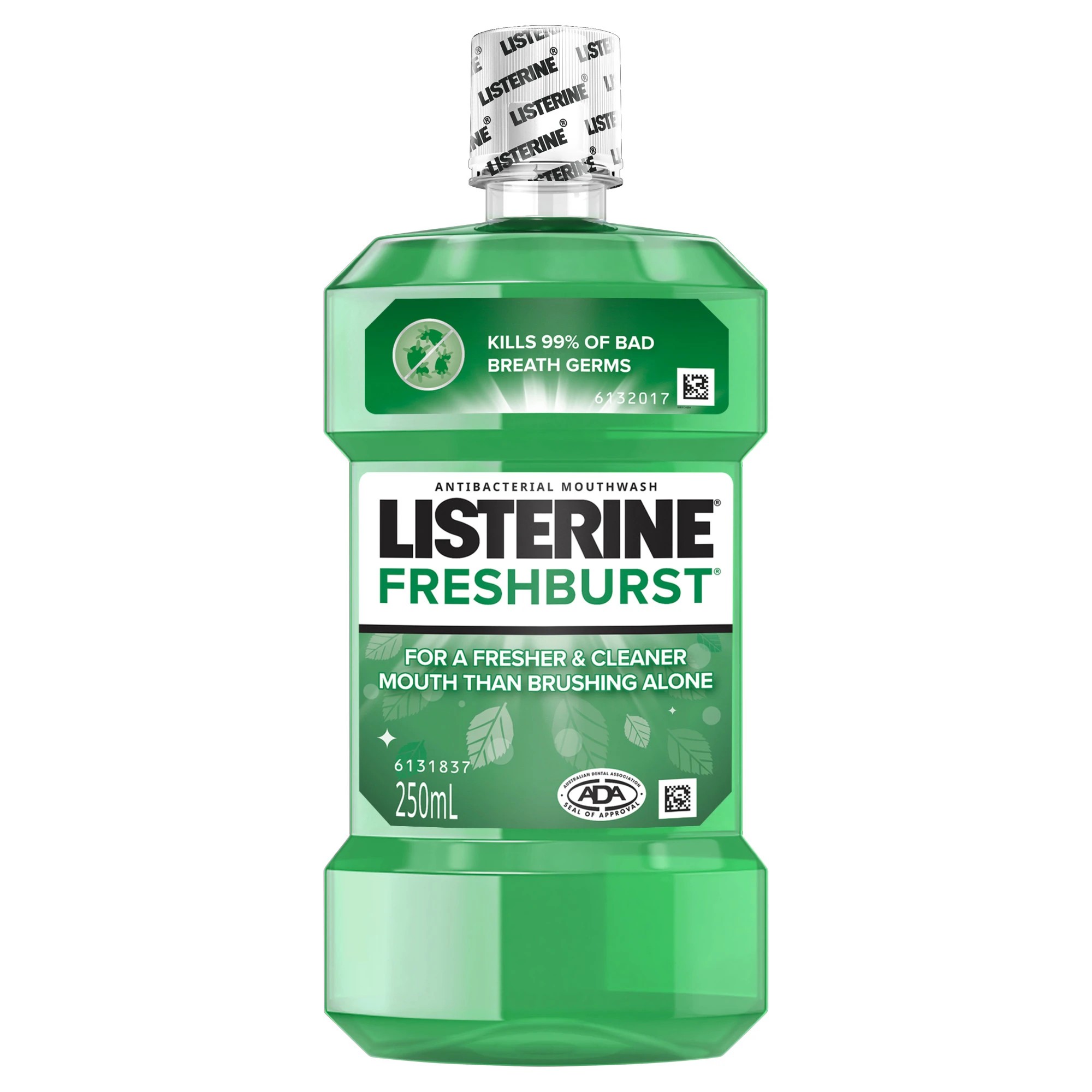 1 Listerine FreshBurst Antibacterial Mouthwash 250ml, 1 of 10