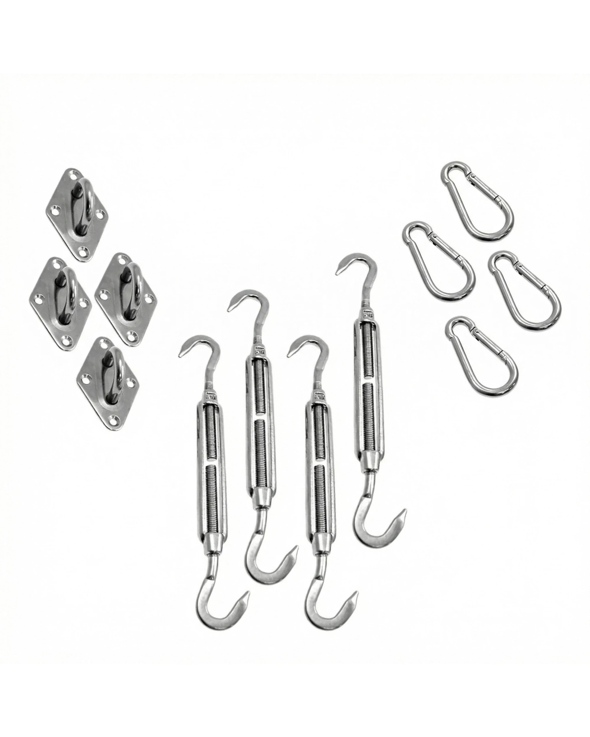 6 Wallaroo 10 x 10M Outdoor Sun Shade Sail Canopy Square - Grey, 6 of 6