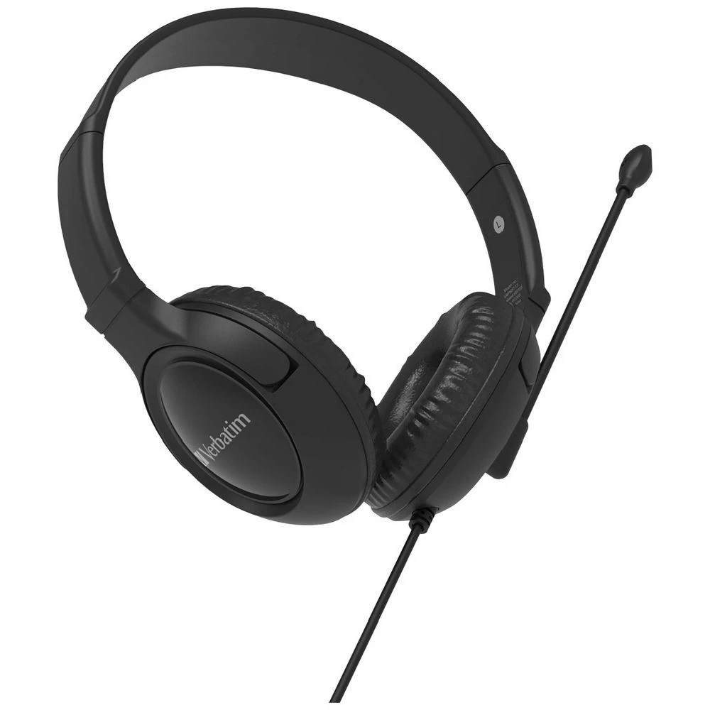 1 Verbatim Multimedia Headset with Boom Mic, 1 of 2