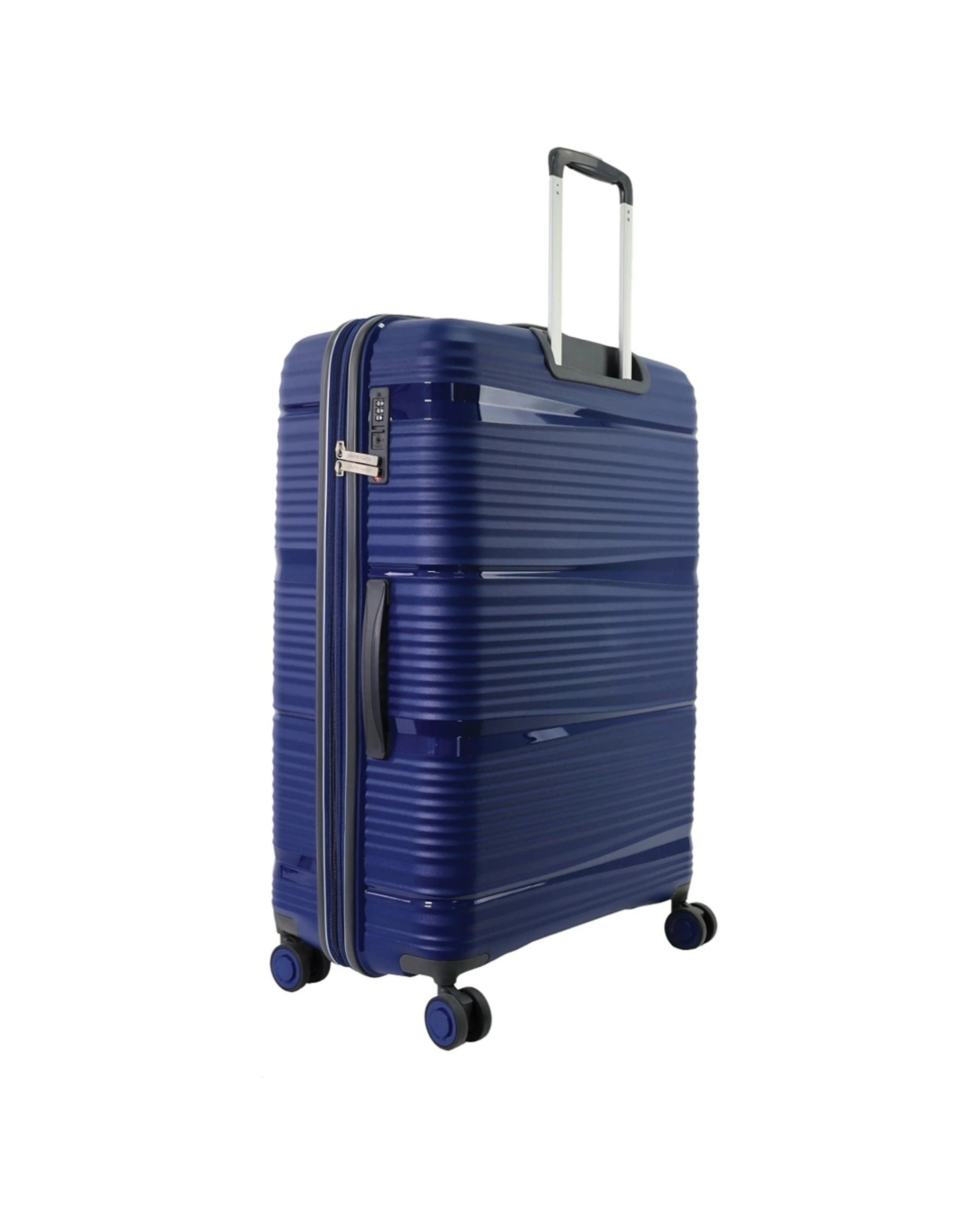 4 Pierre Cardin 2pc Polypropolene (PP) Large & Medium Luggage Suitcase Set Navy - Blue, 4 of 6