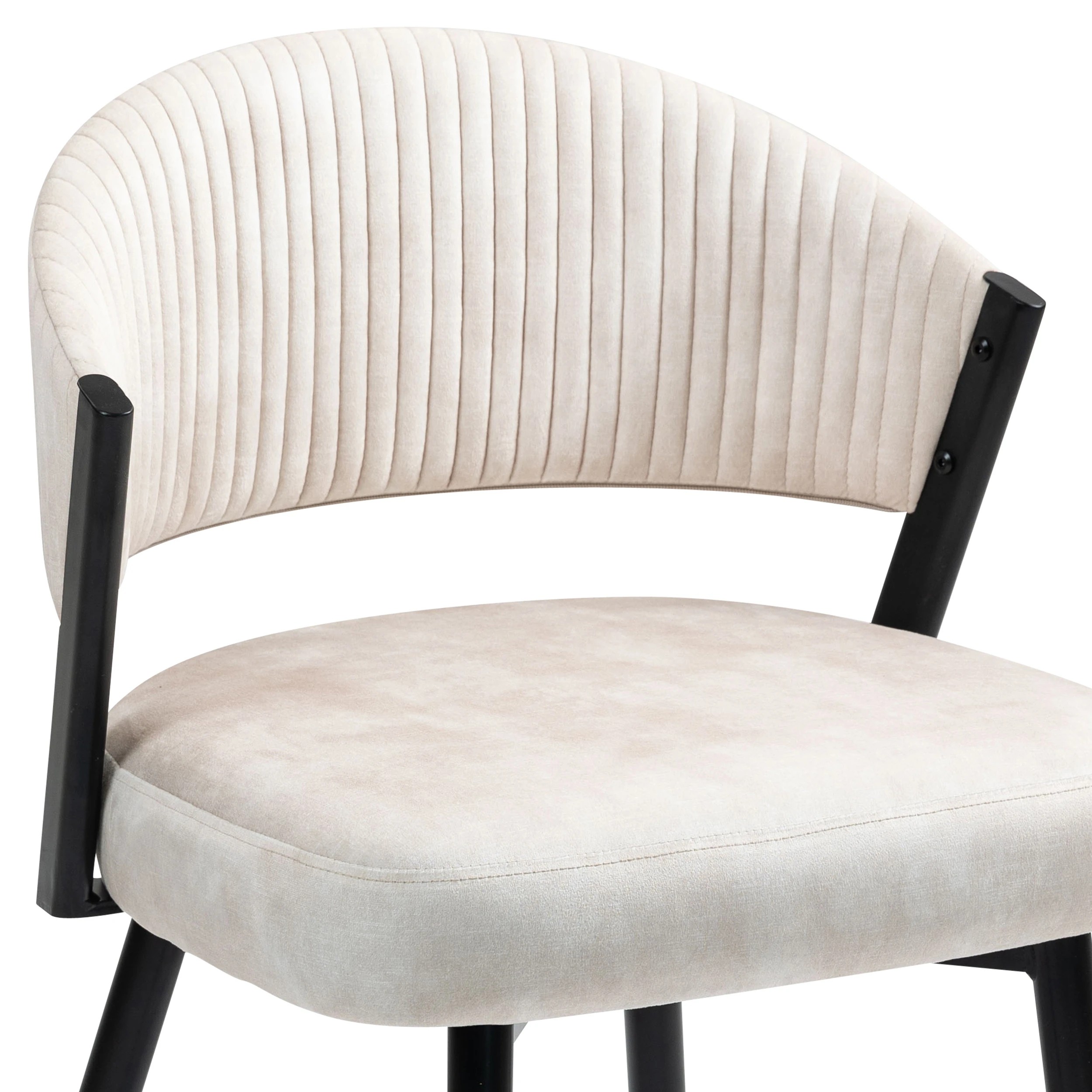 9 IHOMDEC Velvet Dining Chair Set of 2 - Beige - Beige, 9 of 10