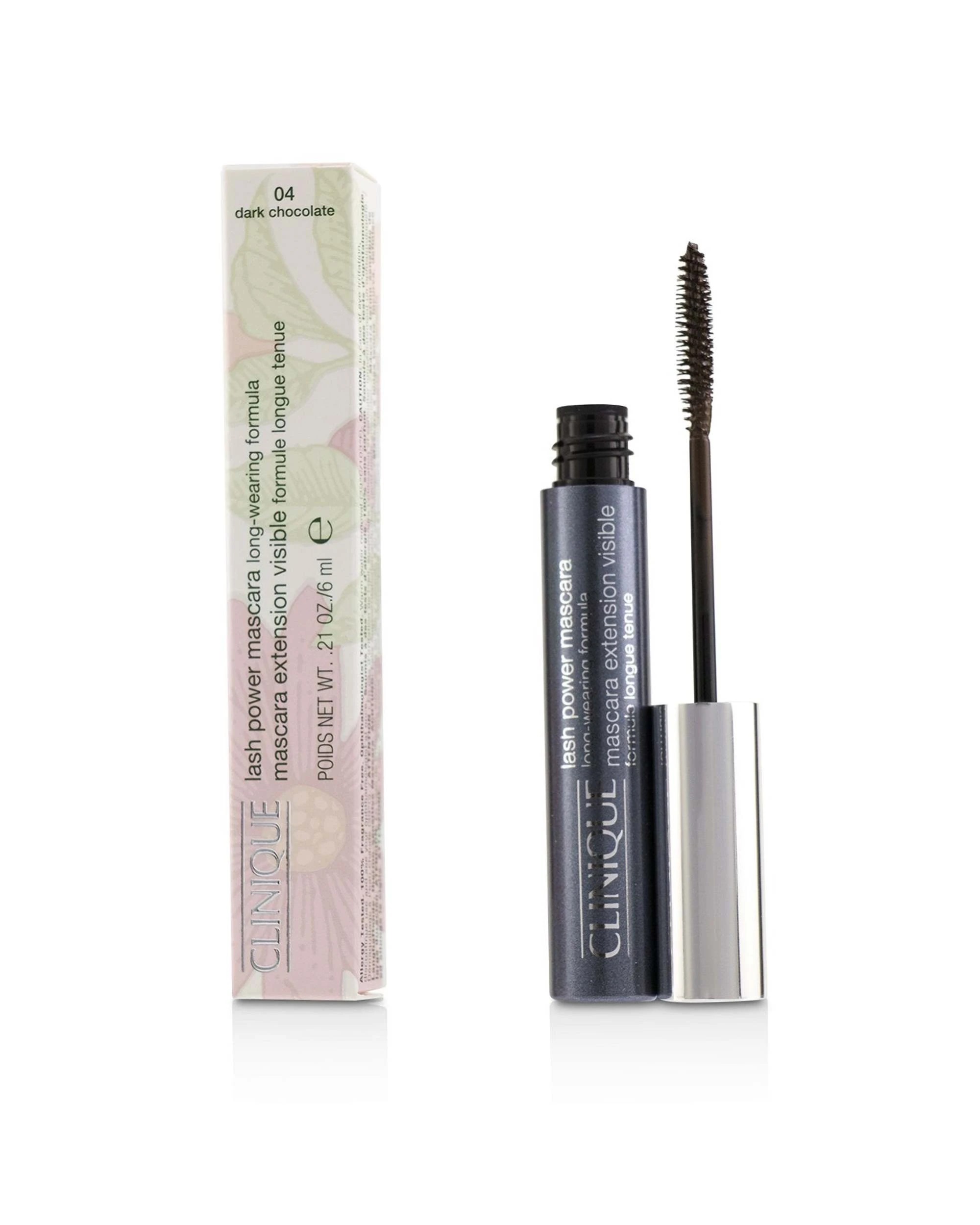 1 Clinique Lash Power Extension Visible Mascara - # 6g/0.21oz - 04 Dark Chocolate, 1 of 4