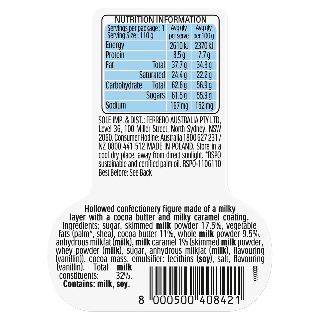 2 Kinder Milky Caramel 110g, 2 of 5