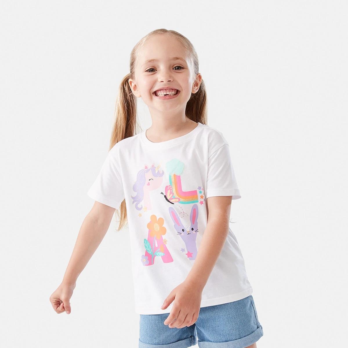1 Short Sleeve Placement Print T-shirt Play, 1 of 8