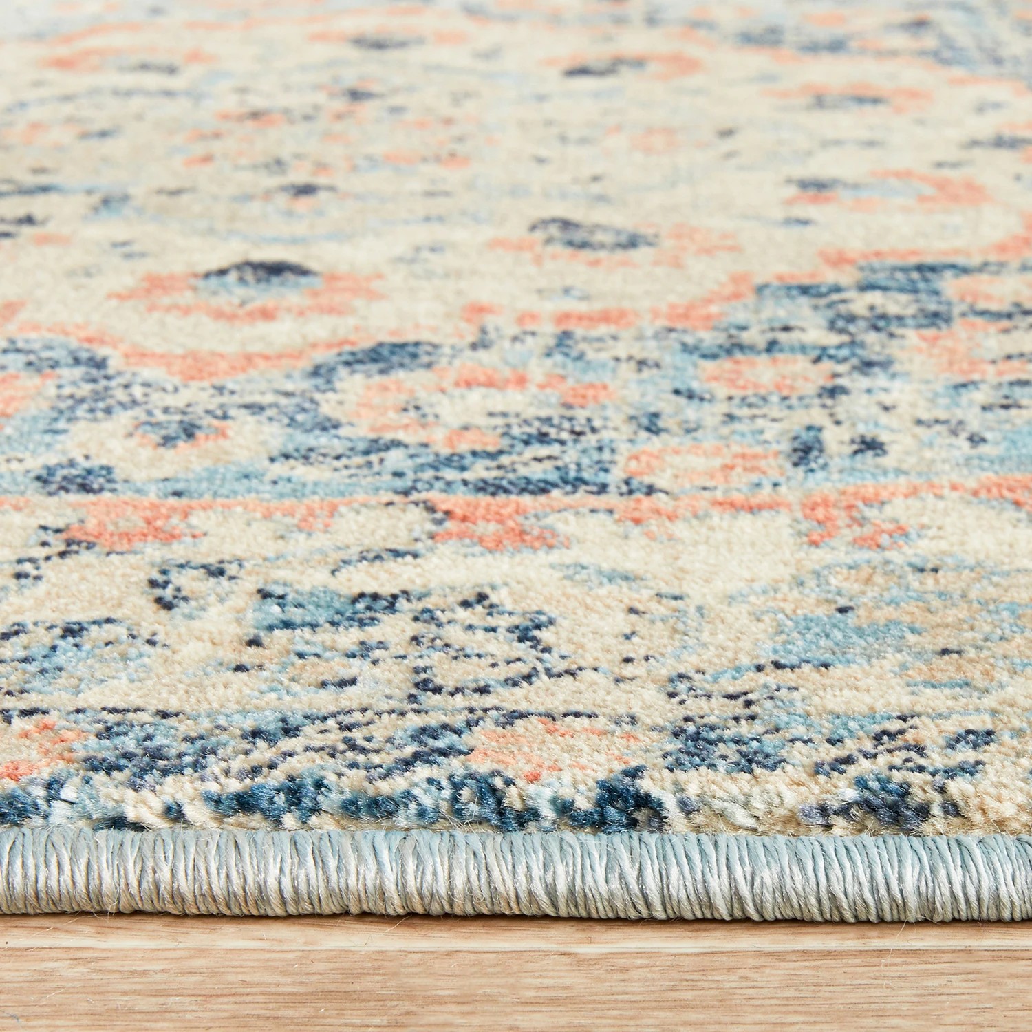 7 Common Ground Rugs Sojourn 150 400x80cm Runner - Large Pet Friendly Rug - Blue, 7 of 9