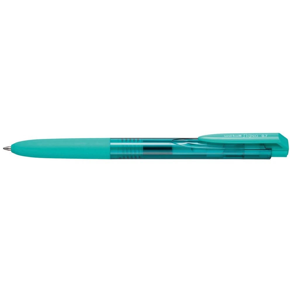 1 Uniball Signo RT1 Retractable Gel Pen 0.7mm Aquamarine, 1 of 1