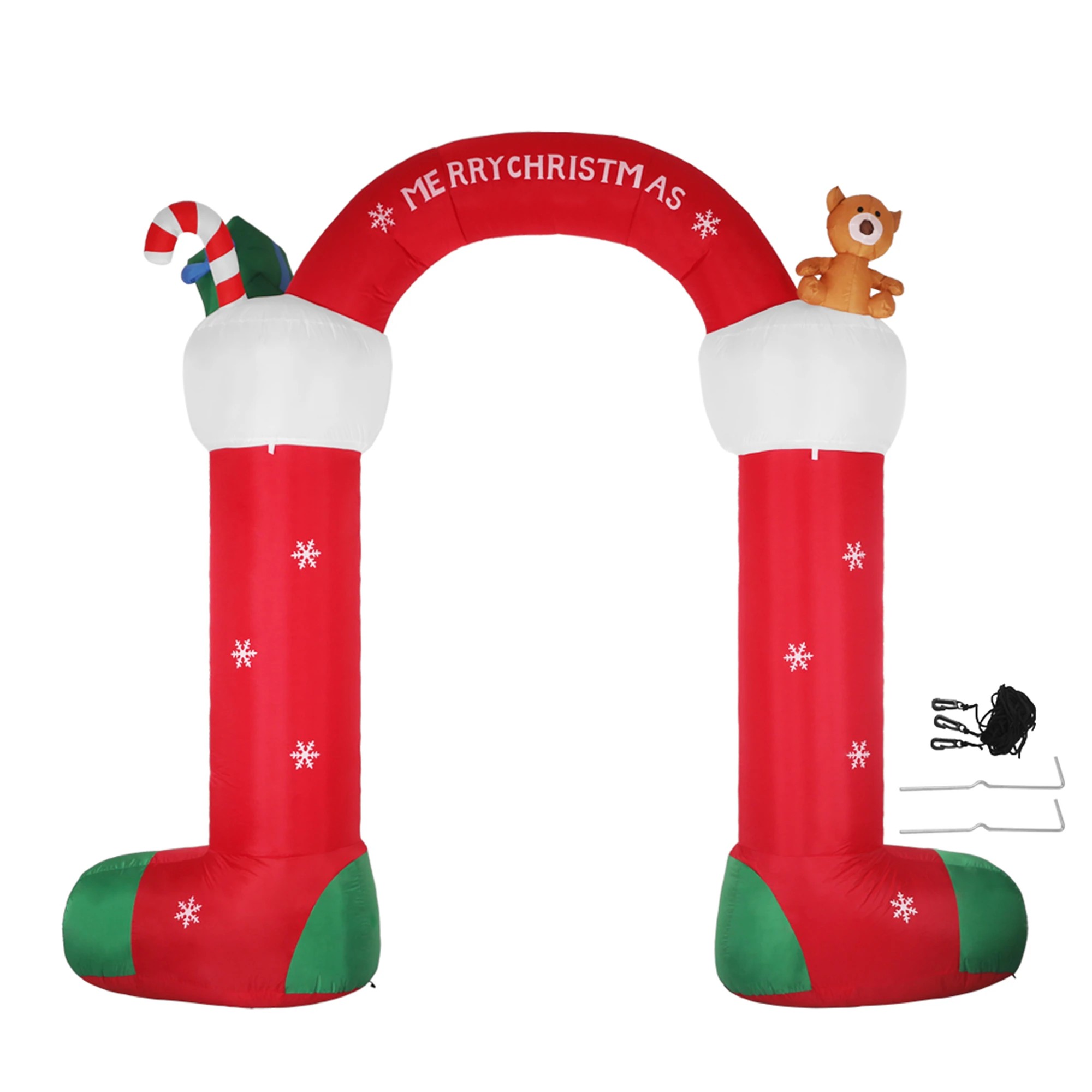 1 Santaco Christmas Inflatable Arch Way 3m Led Light, 1 of 4