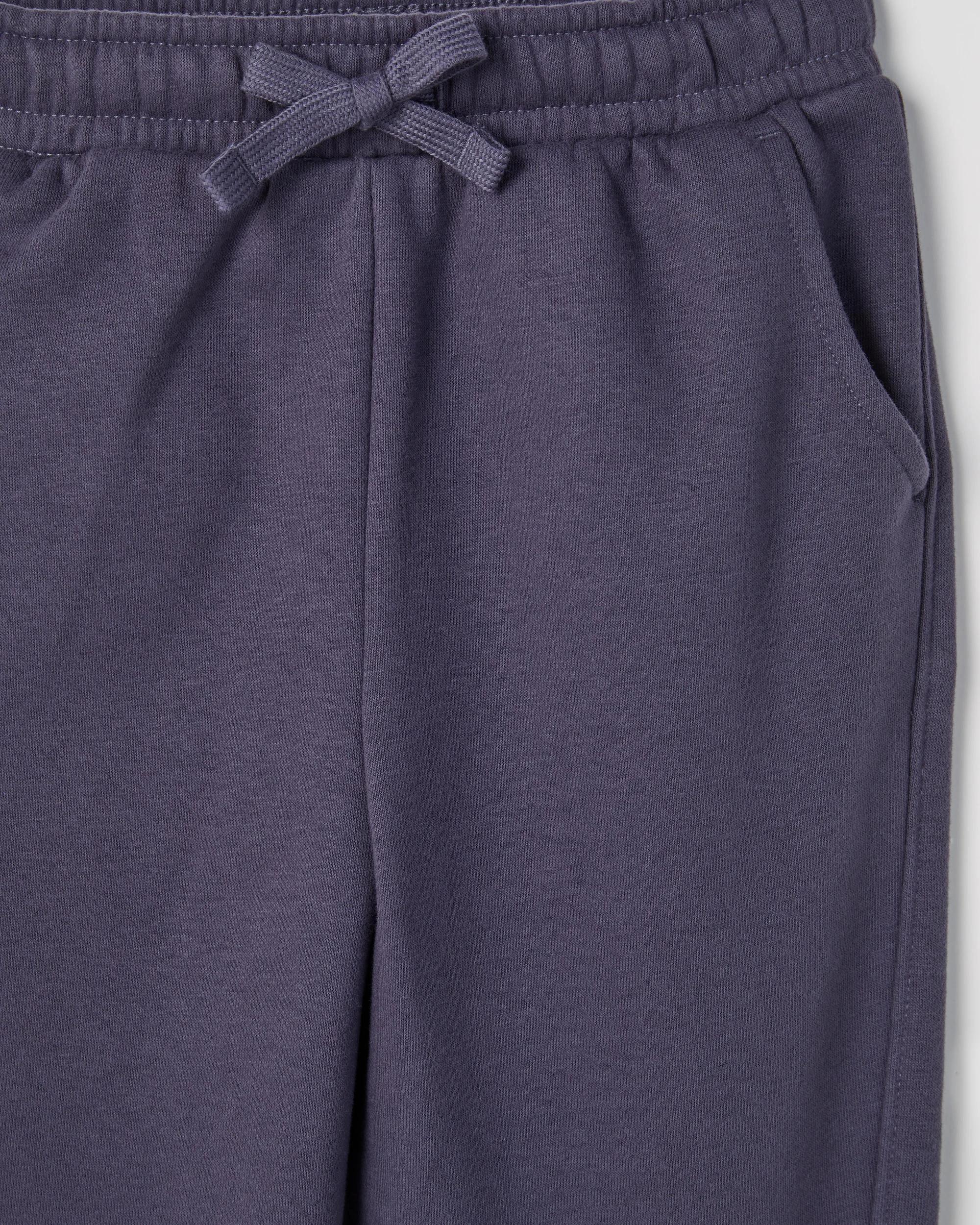6 Target Kids Fashion Heavyweight Barrel Leg Trackpants DARK PURPLE, 6 of 6