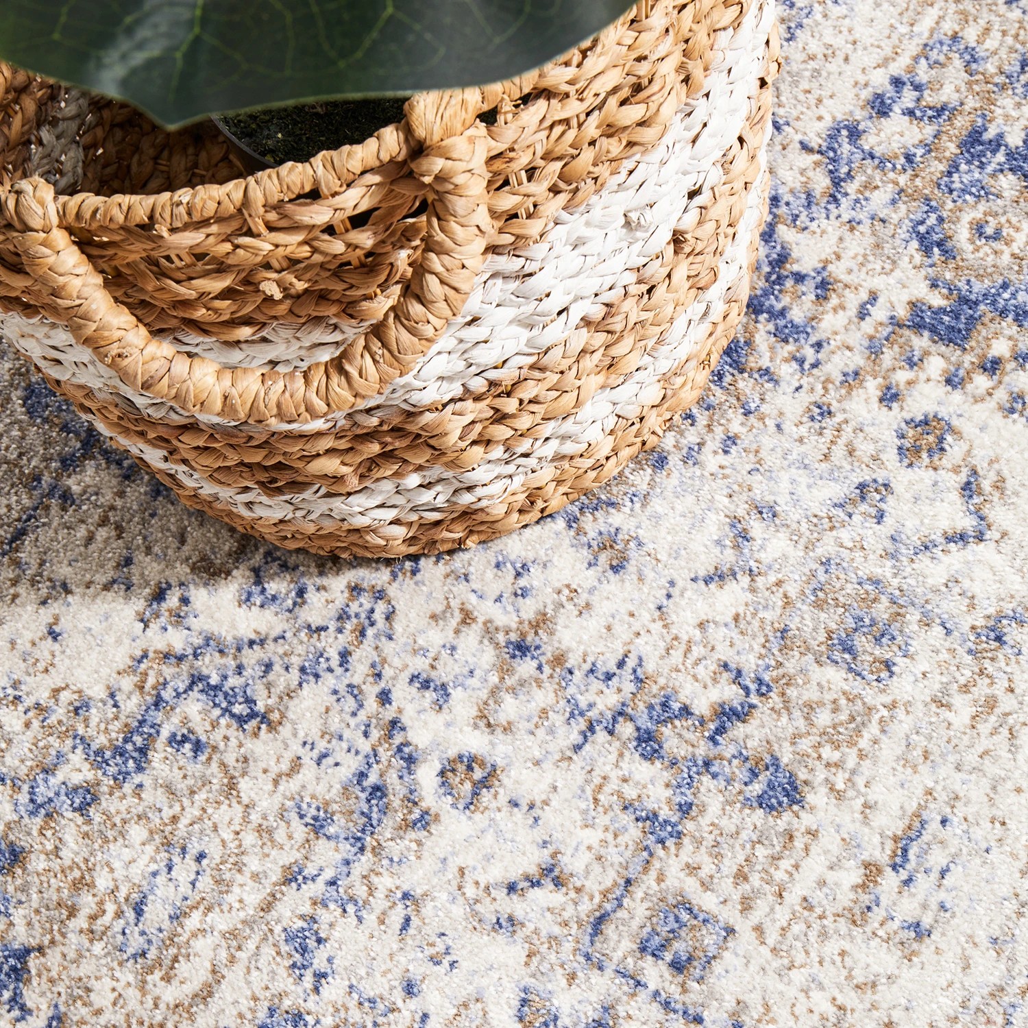 8 Common Ground Rugs Elite Hugo 400x80cm - Large Runner Power Loomed Pet Friendly Rug - Blue, 8 of 9