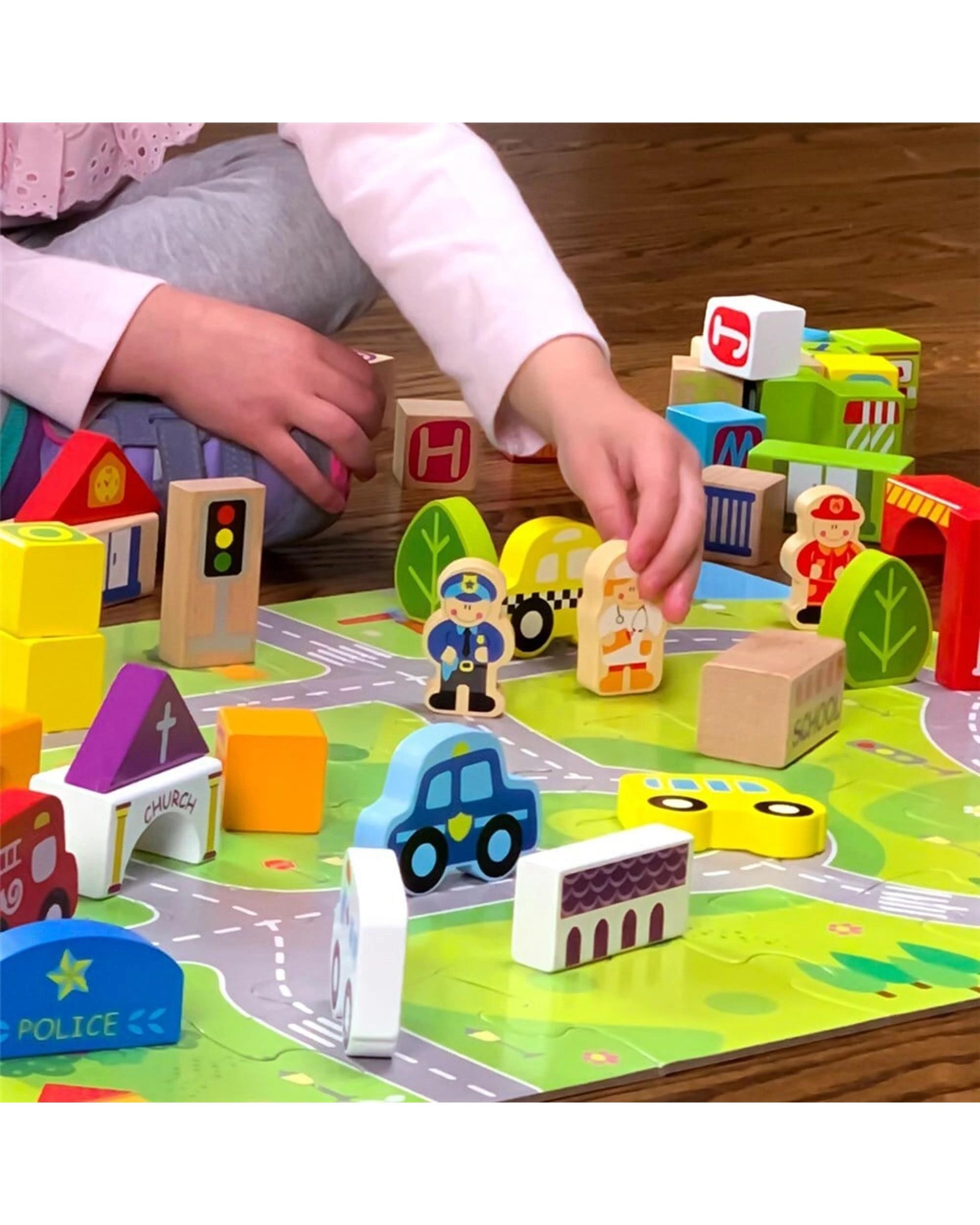 5 Fat Brain Toy Co My Town Block Set, 5 of 6