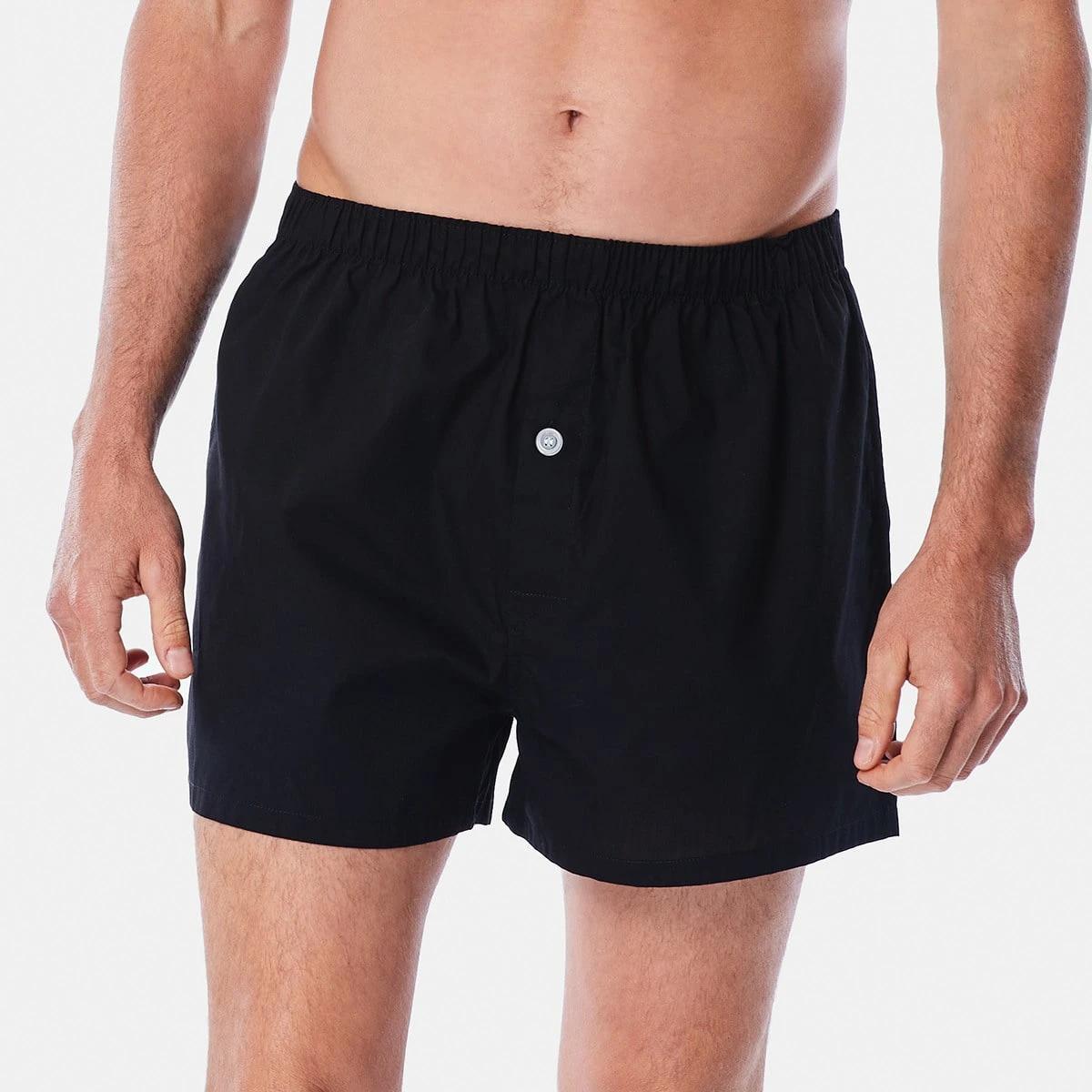 3 3 Pack Alpha Classic Woven Boxers Blkchkpk, 3 of 7