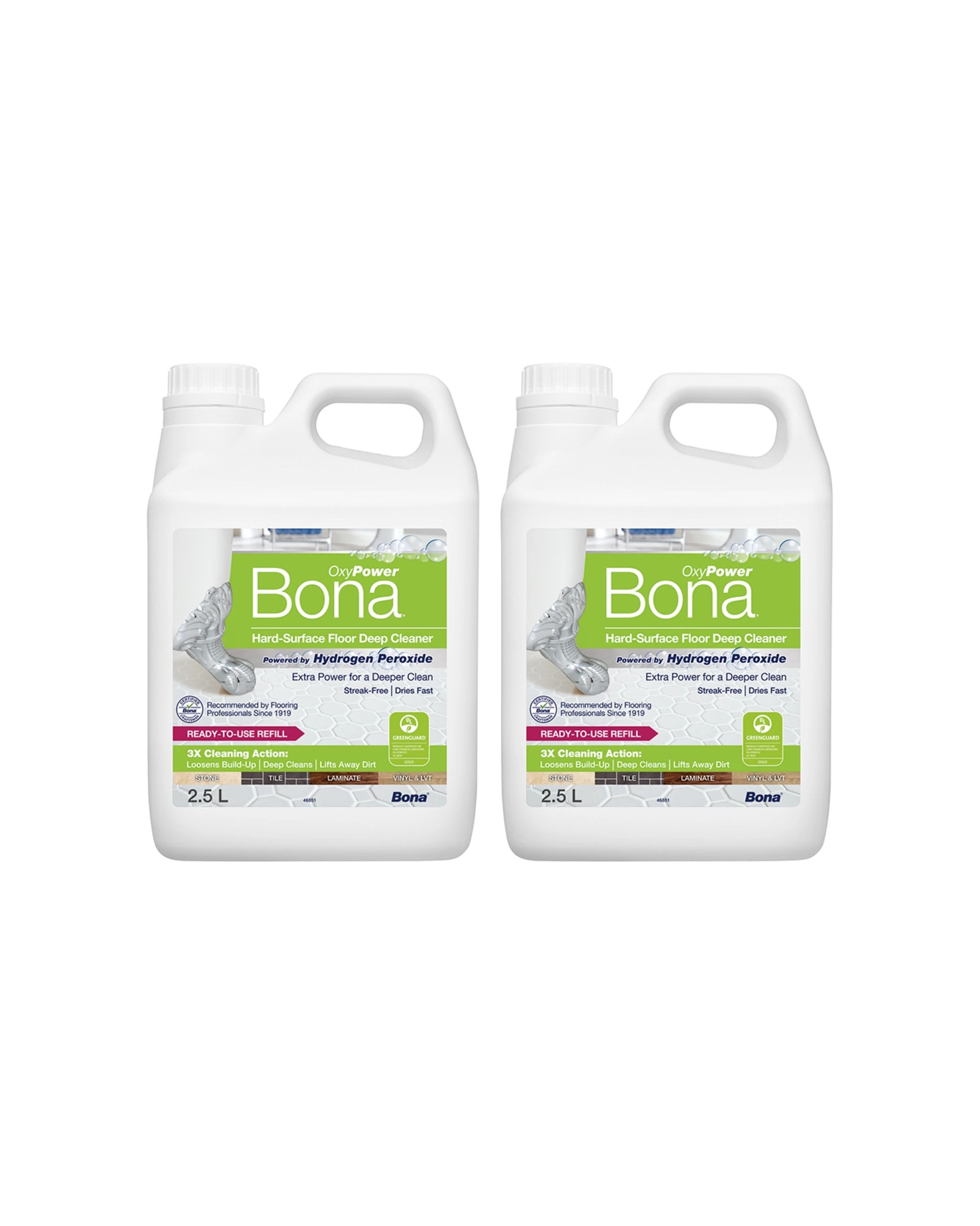 1 Bona Deep Cleaner Refill 2 x 2.5L For Hard Surface Floors - Multi, 1 of 1