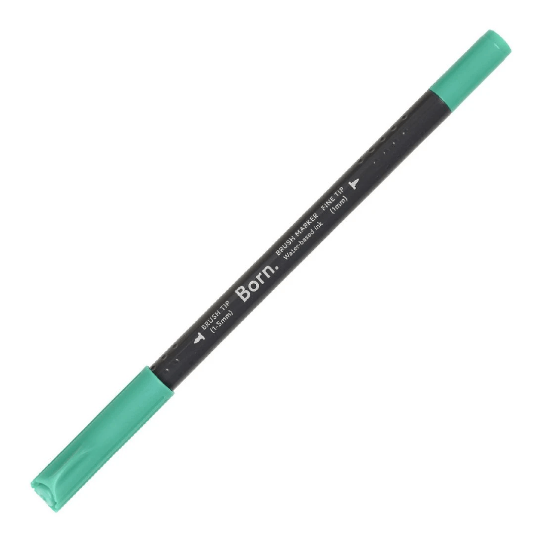 1 Born Professional Brush Dual-Tip Marker Jade Green G190, 1 of 4