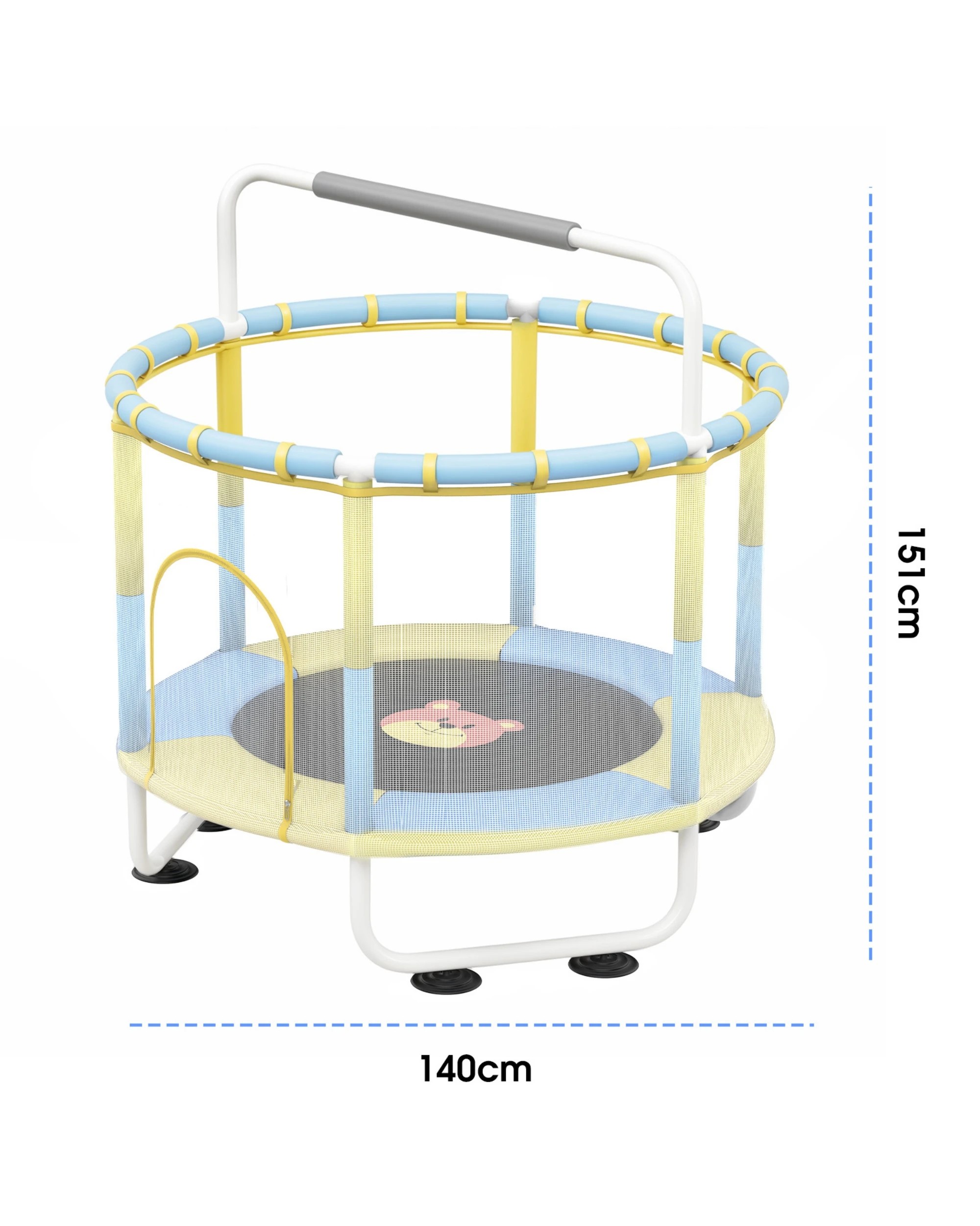 7 Advwin 55" Trampoline for Kids with Basketball Hoop,Swing,Sandbag,Ring, 7 of 7