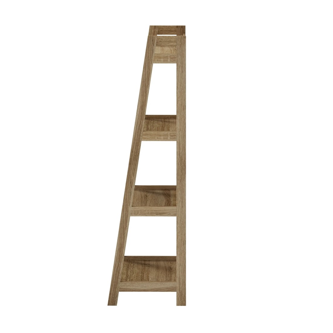8 Oikiture Bookshelf 4 Tier Corner Ladder Shelf Home Storage Display Rack
 - Natural, 8 of 9