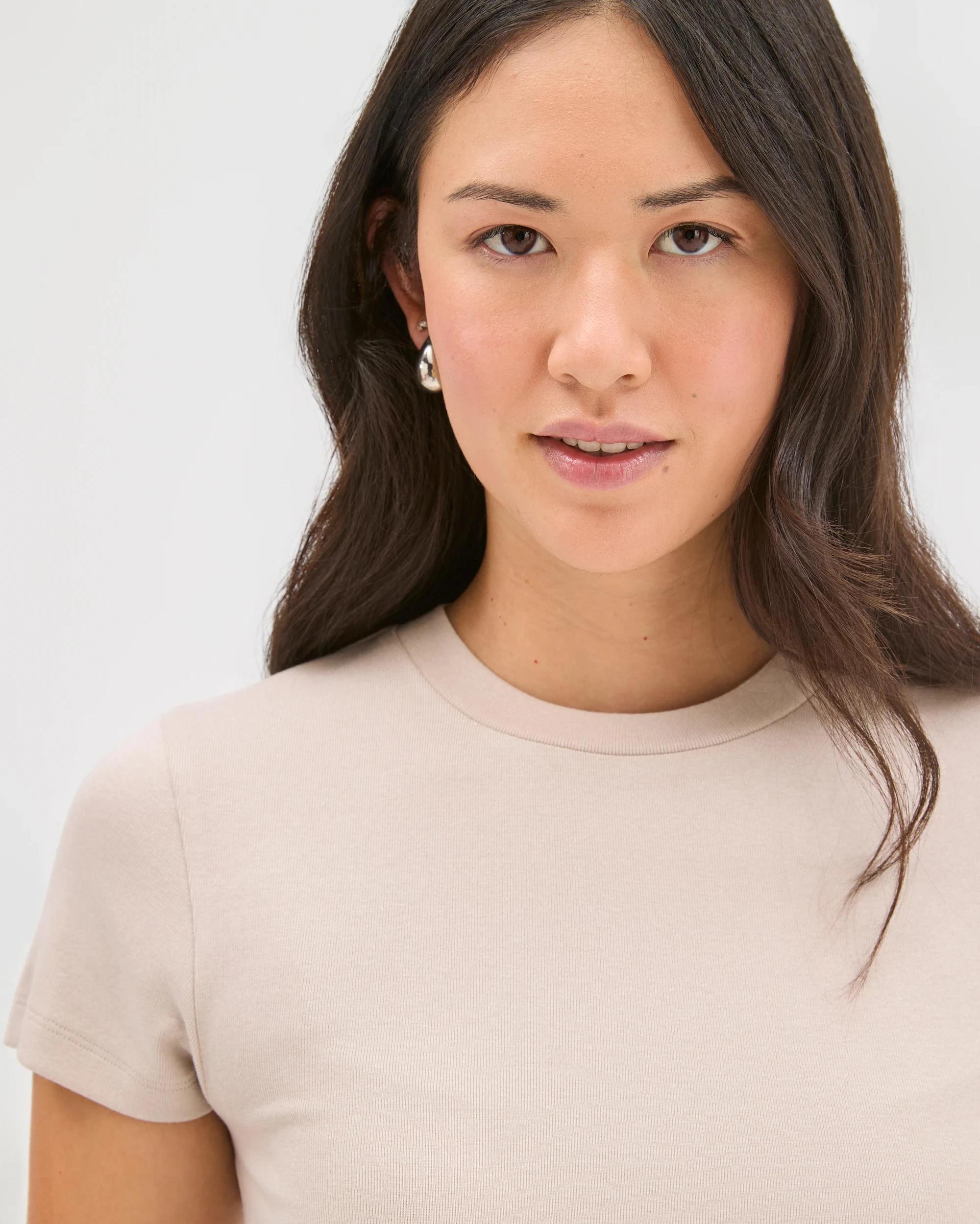 6 Target Australian Cotton Blend Stretch T-Shirt PEBBLE, 6 of 7