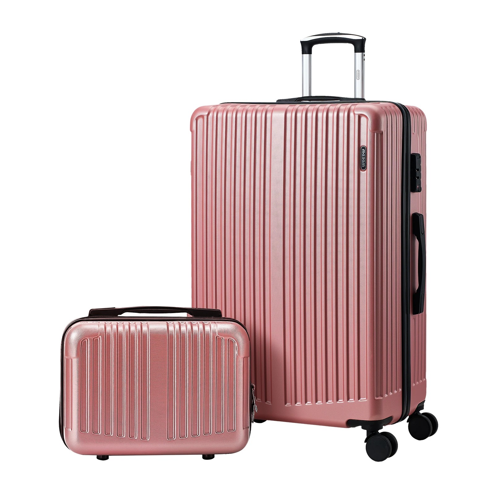 1 Mazam 2PCS Luggage Suitcase Trolley Set Travel Carry On TSA Lock Hard Case - Pink, 1 of 4